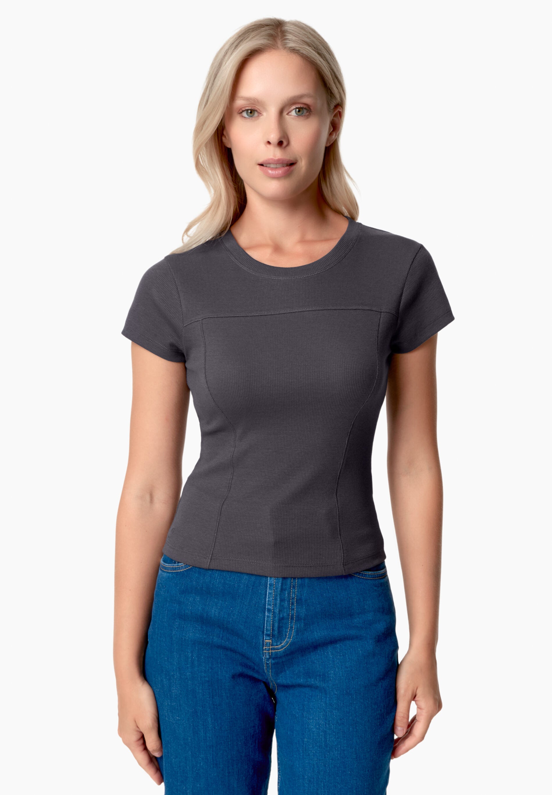 TILLDA | Rib T-Shirt aus TENCEL™ Modal und Bio-Baumwolle