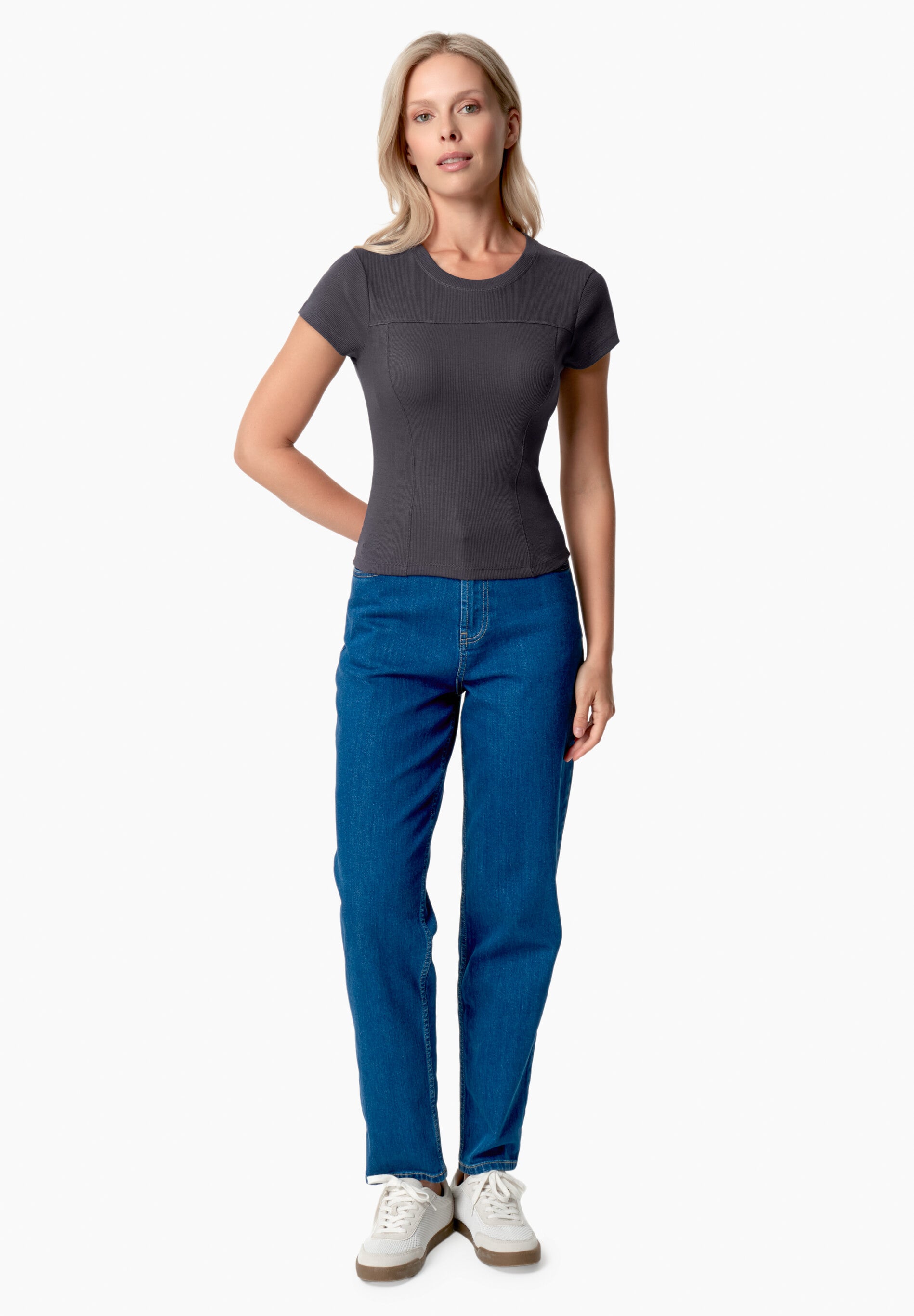 TILLDA | Rib T-Shirt aus TENCEL™ Modal und Bio-Baumwolle