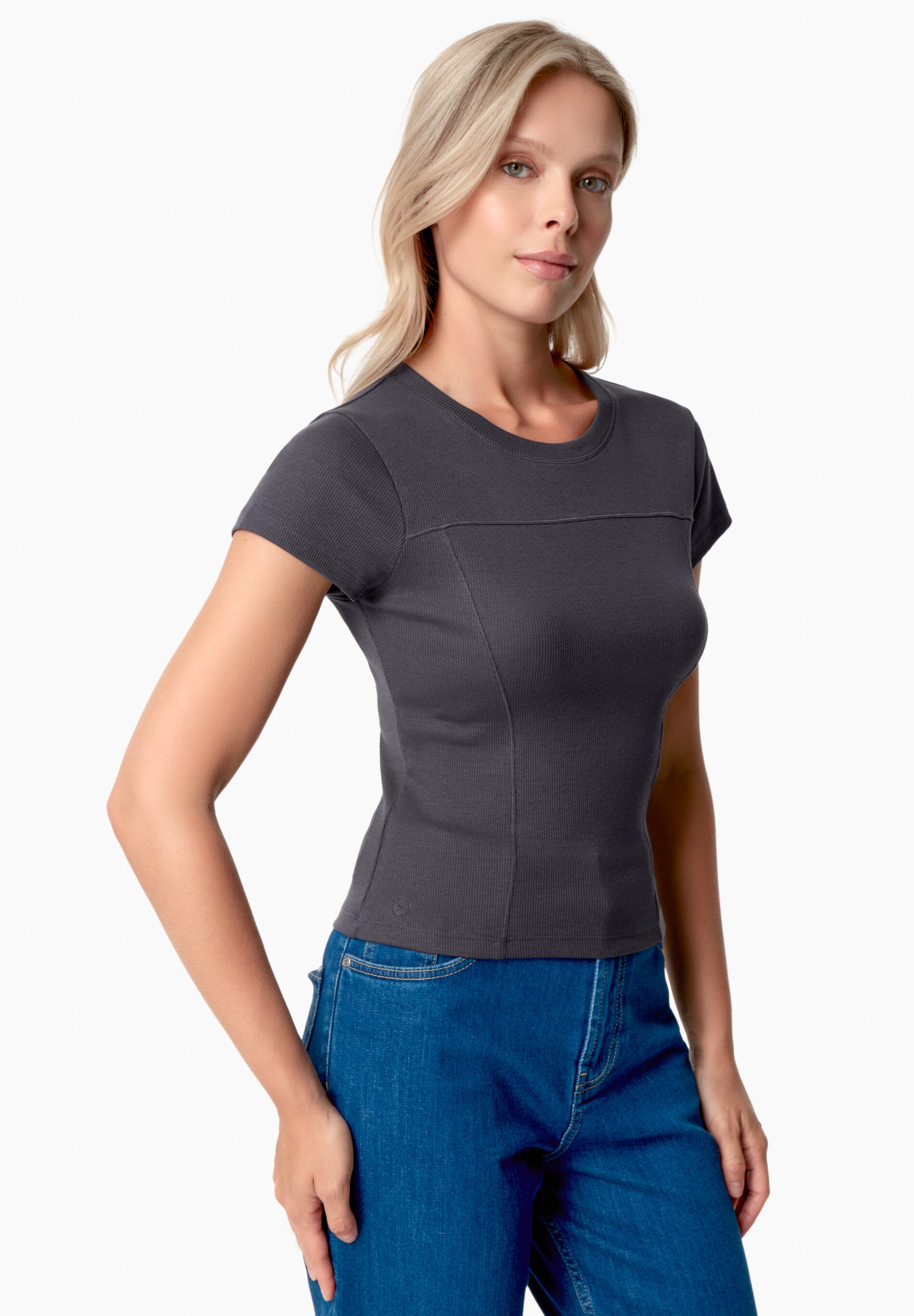 TILLDA | Rib T-Shirt aus TENCEL™ Modal und Bio-Baumwolle