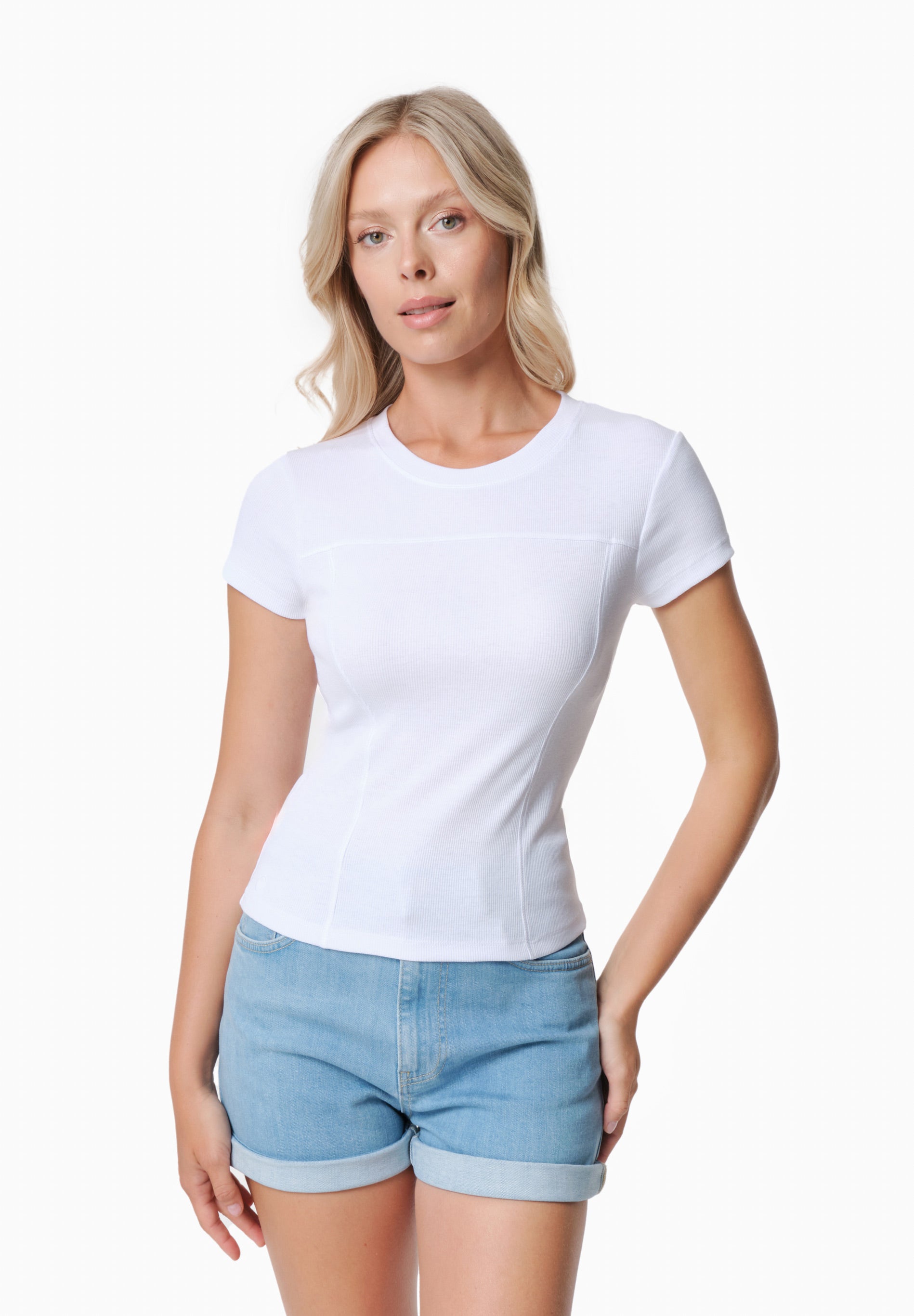 TILLDA | Rib T-Shirt aus TENCEL™ Modal und Bio-Baumwolle