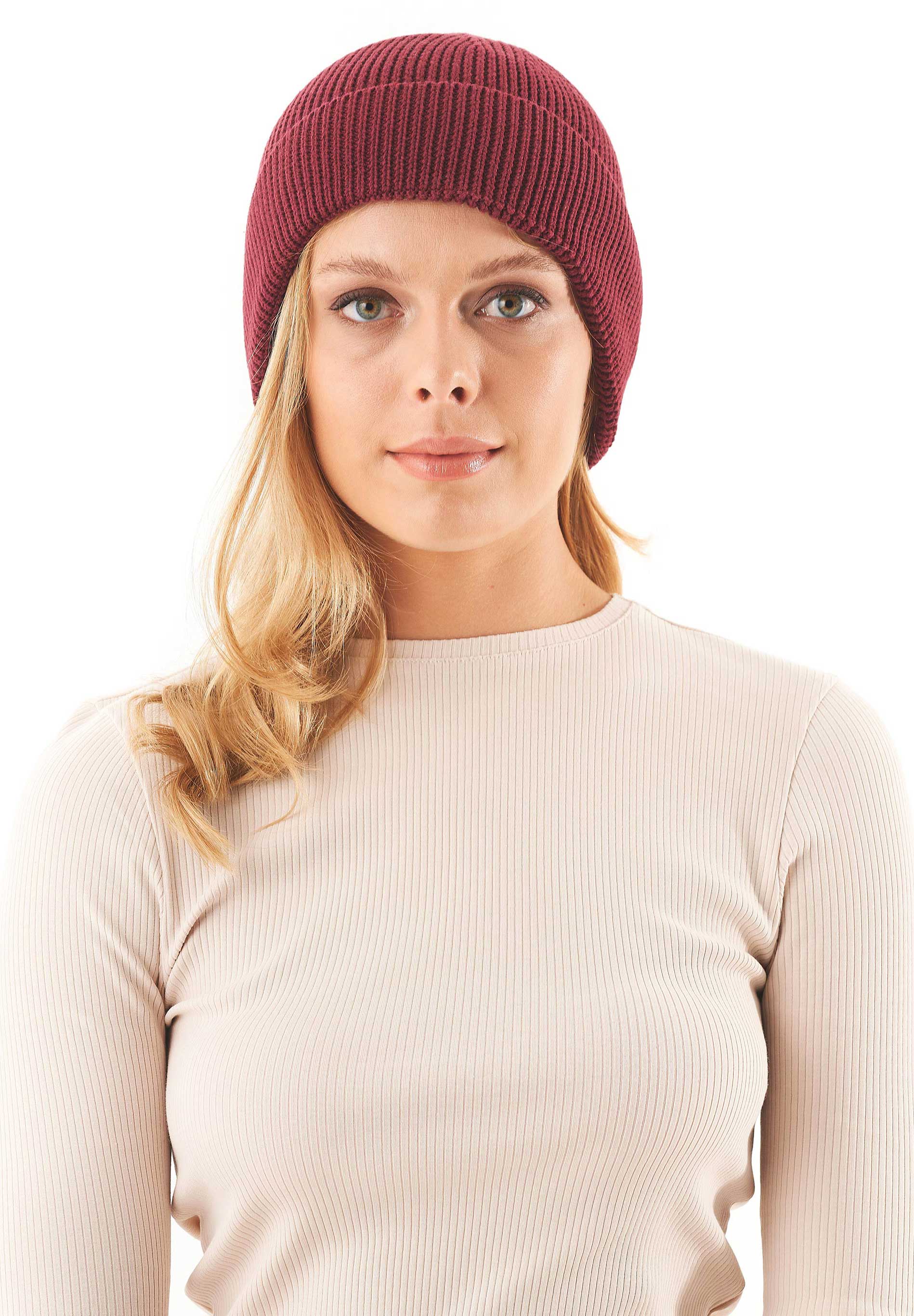 Unisex Strick-Beanie aus Bio-Baumwolle