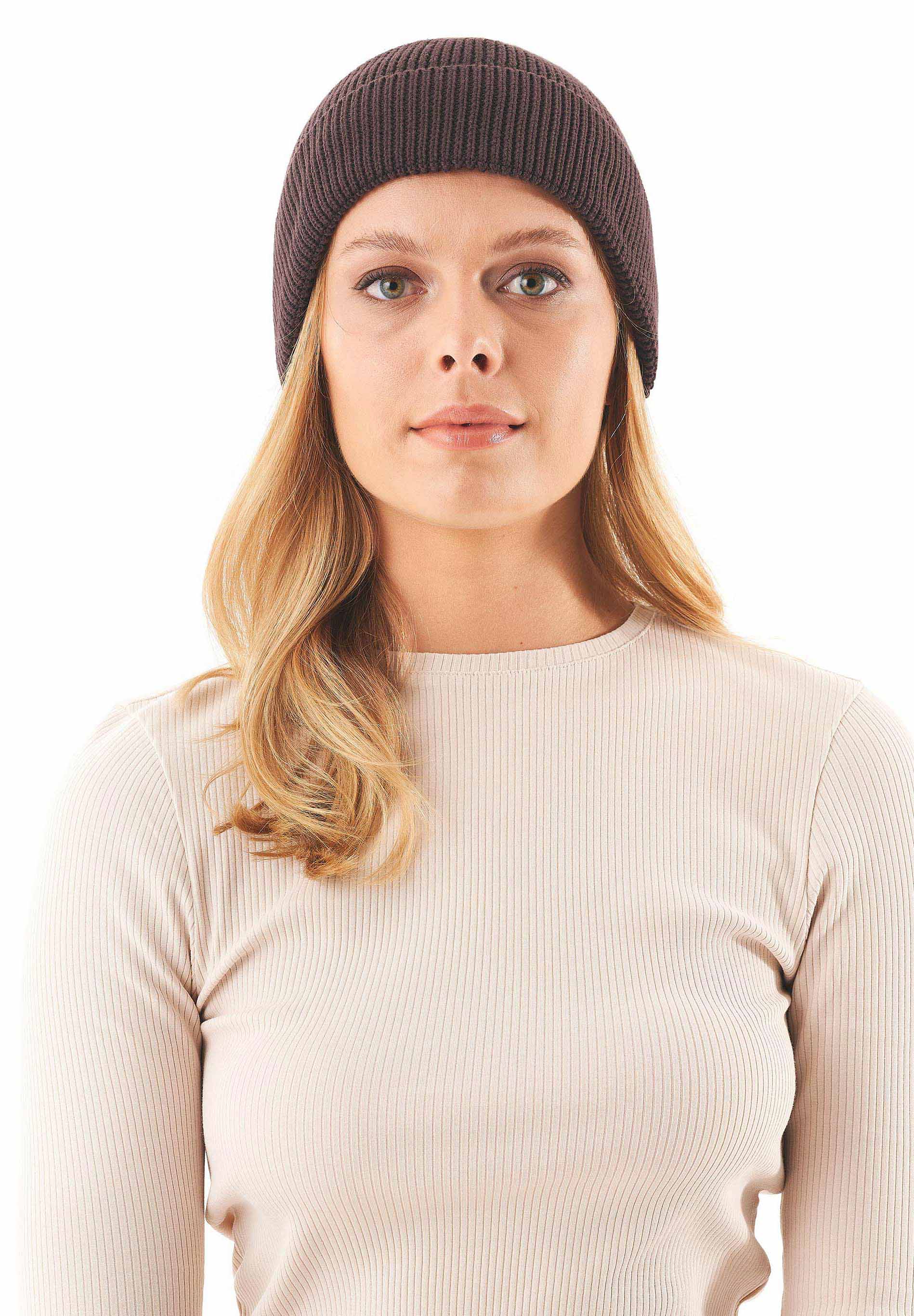 Unisex Strick-Beanie aus Bio-Baumwolle