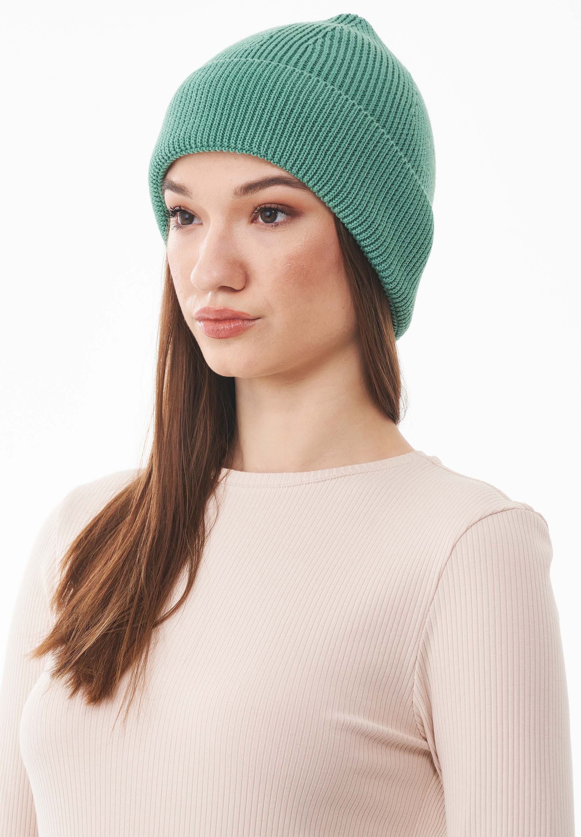 Unisex Strick-Beanie aus Bio-Baumwolle