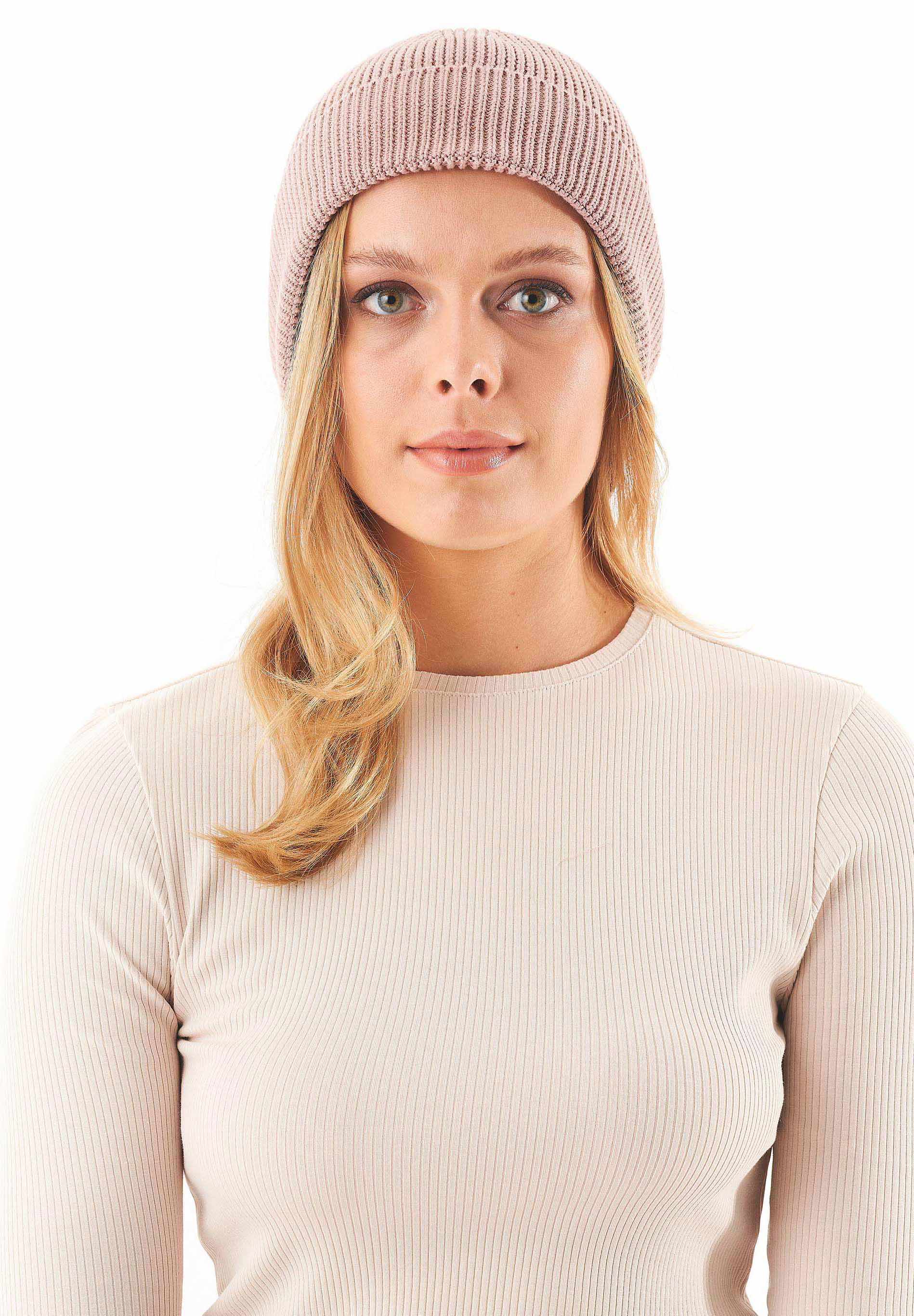 Unisex Strick-Beanie aus Bio-Baumwolle