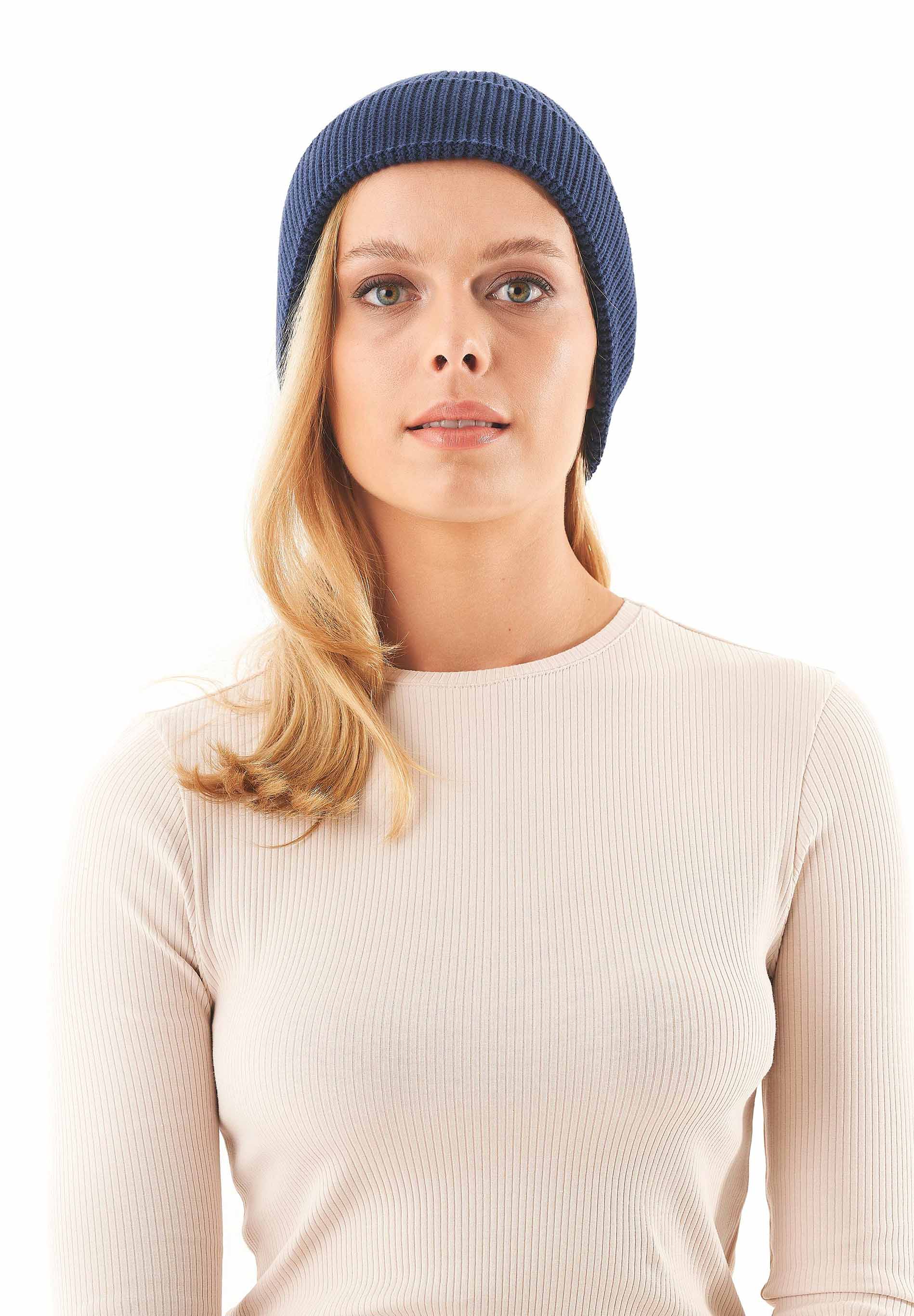 Unisex Strick-Beanie aus Bio-Baumwolle