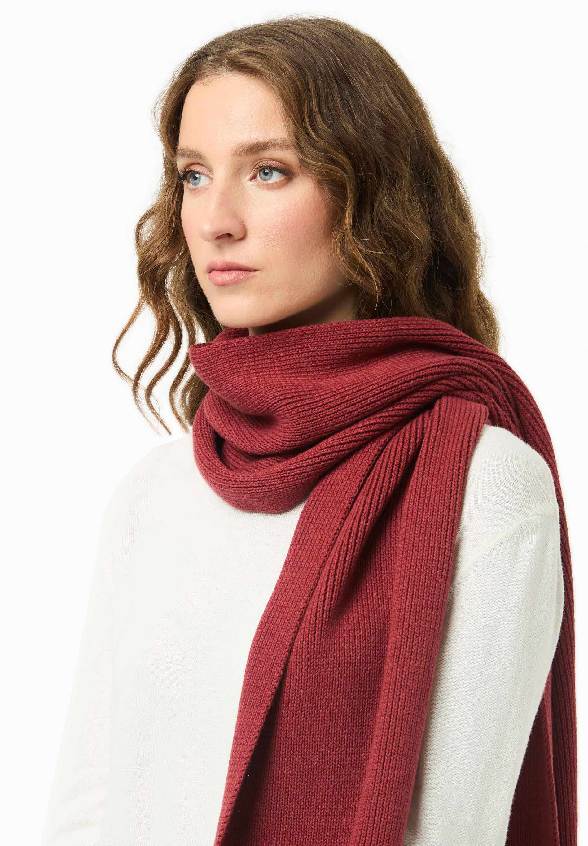 Unisex Strickschal aus Bio-Baumwolle