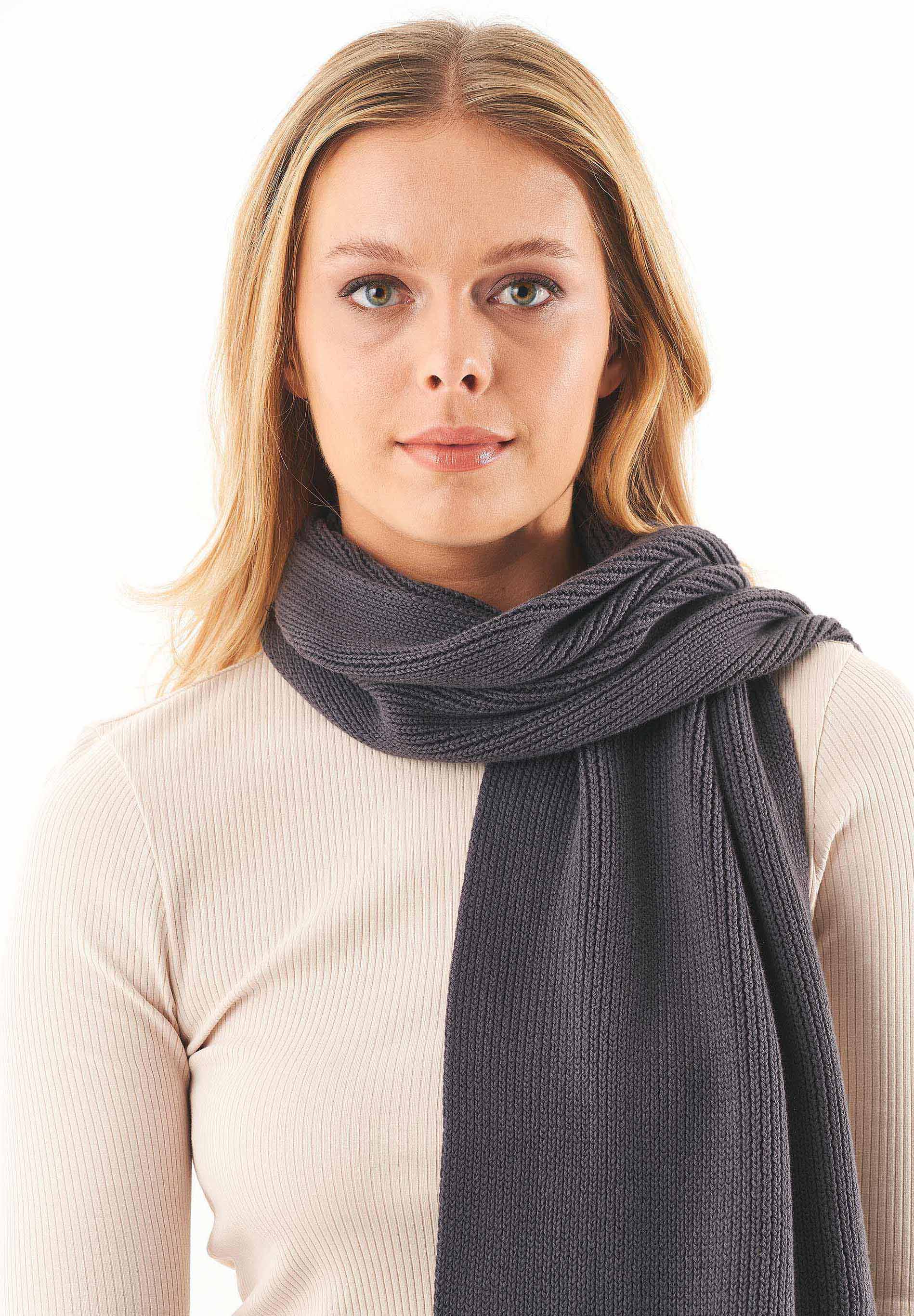 Unisex Strickschal aus Bio-Baumwolle