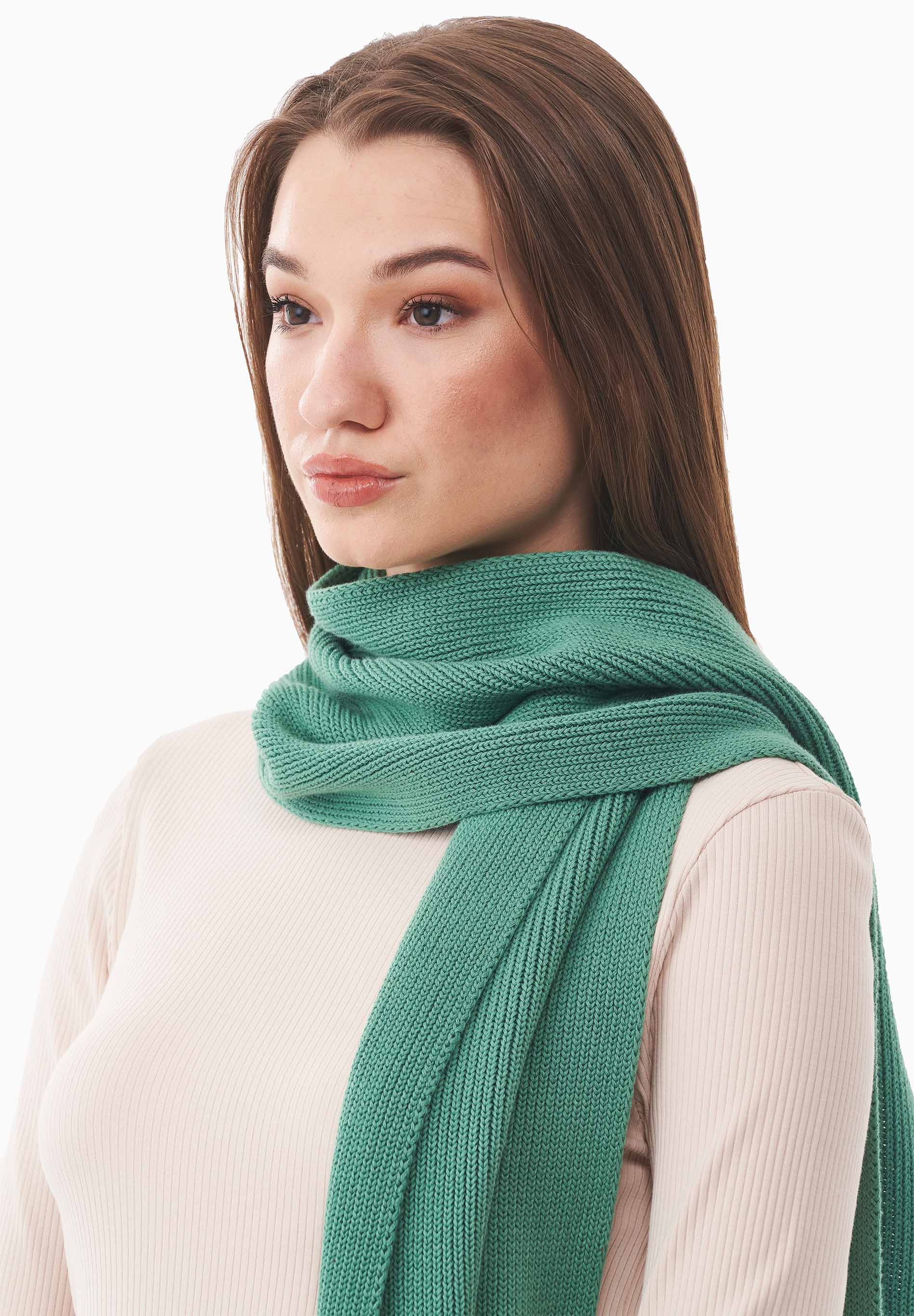 Unisex Strickschal aus Bio-Baumwolle