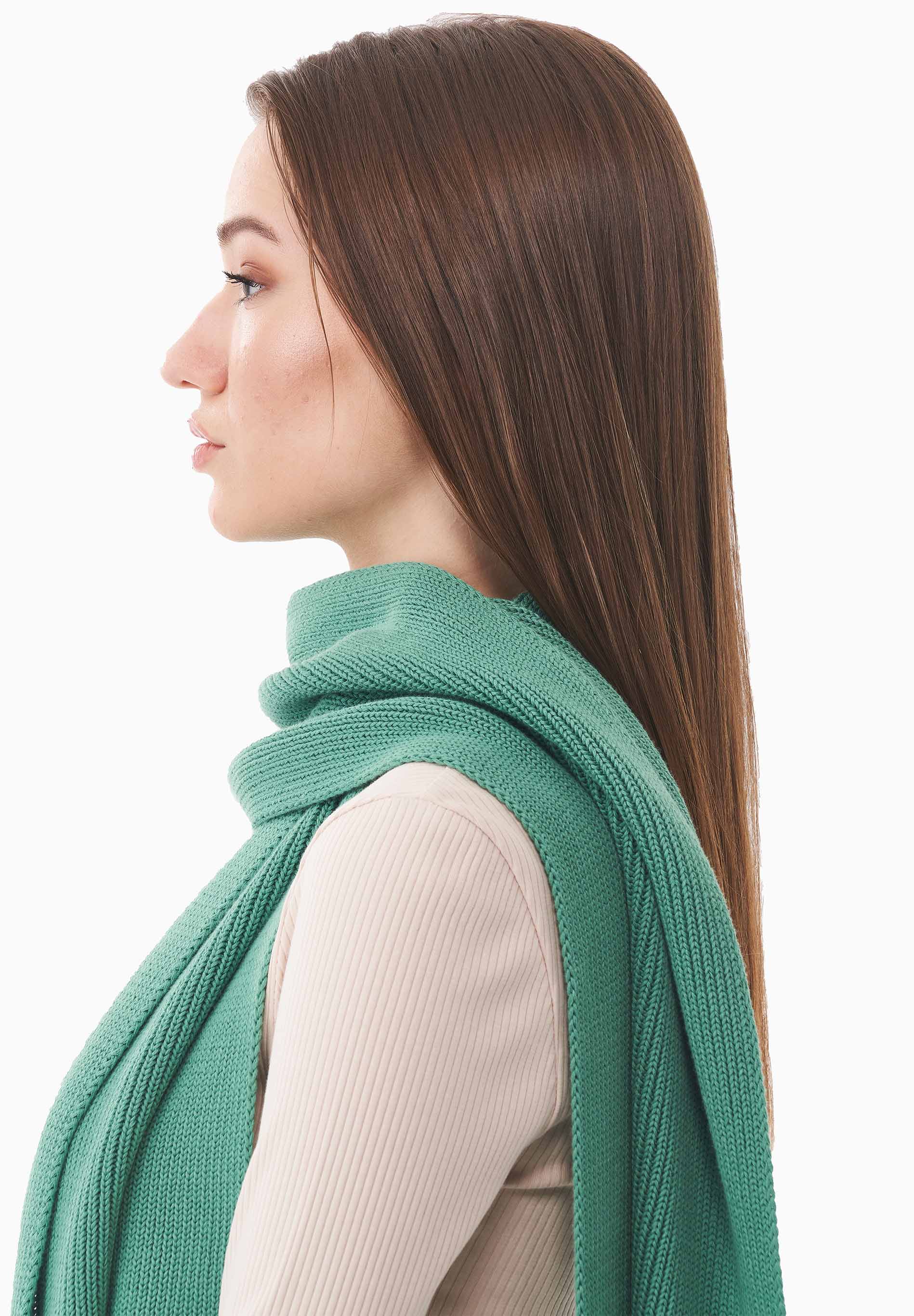 Unisex Strickschal aus Bio-Baumwolle