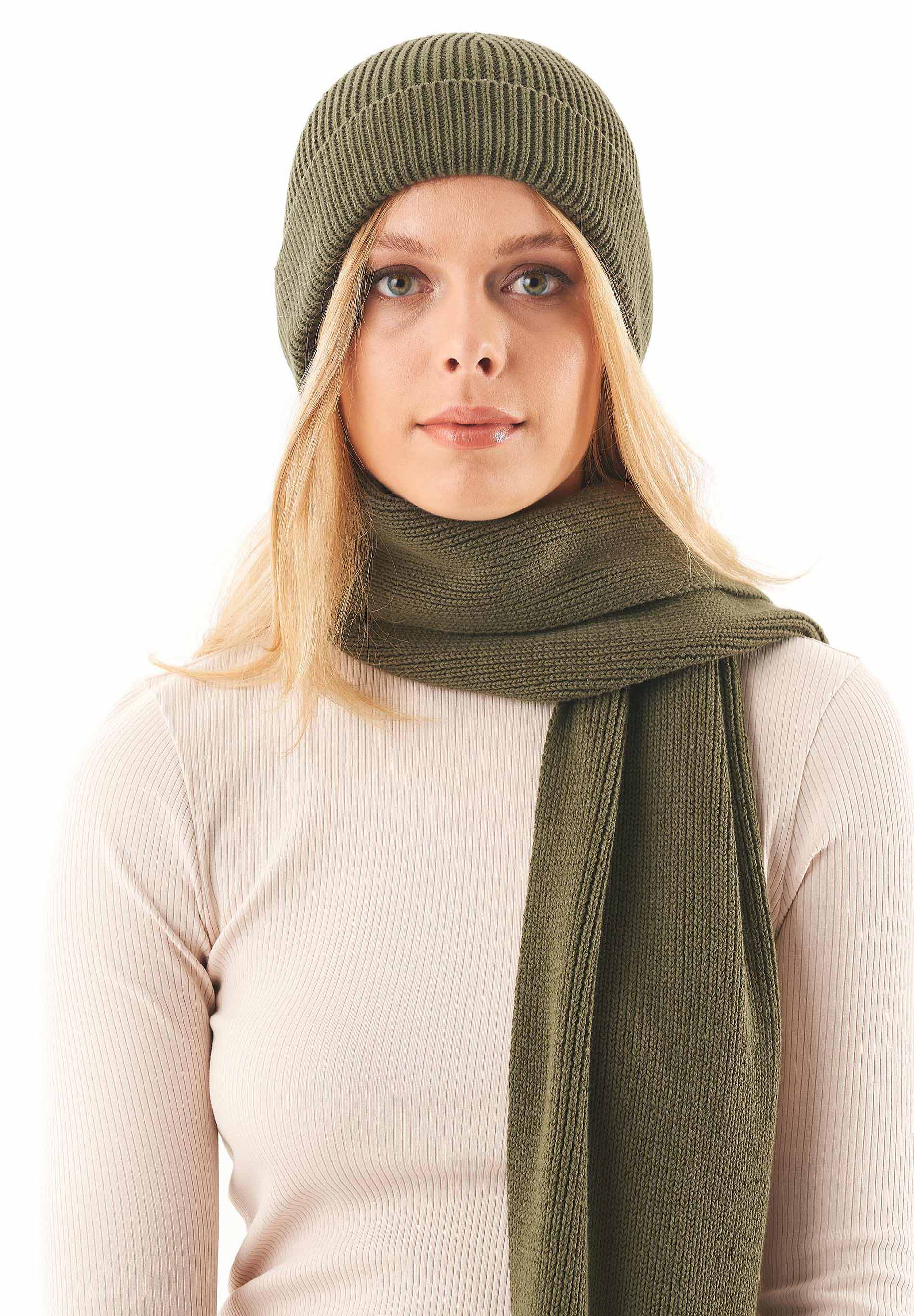 Unisex Strickschal aus Bio-Baumwolle