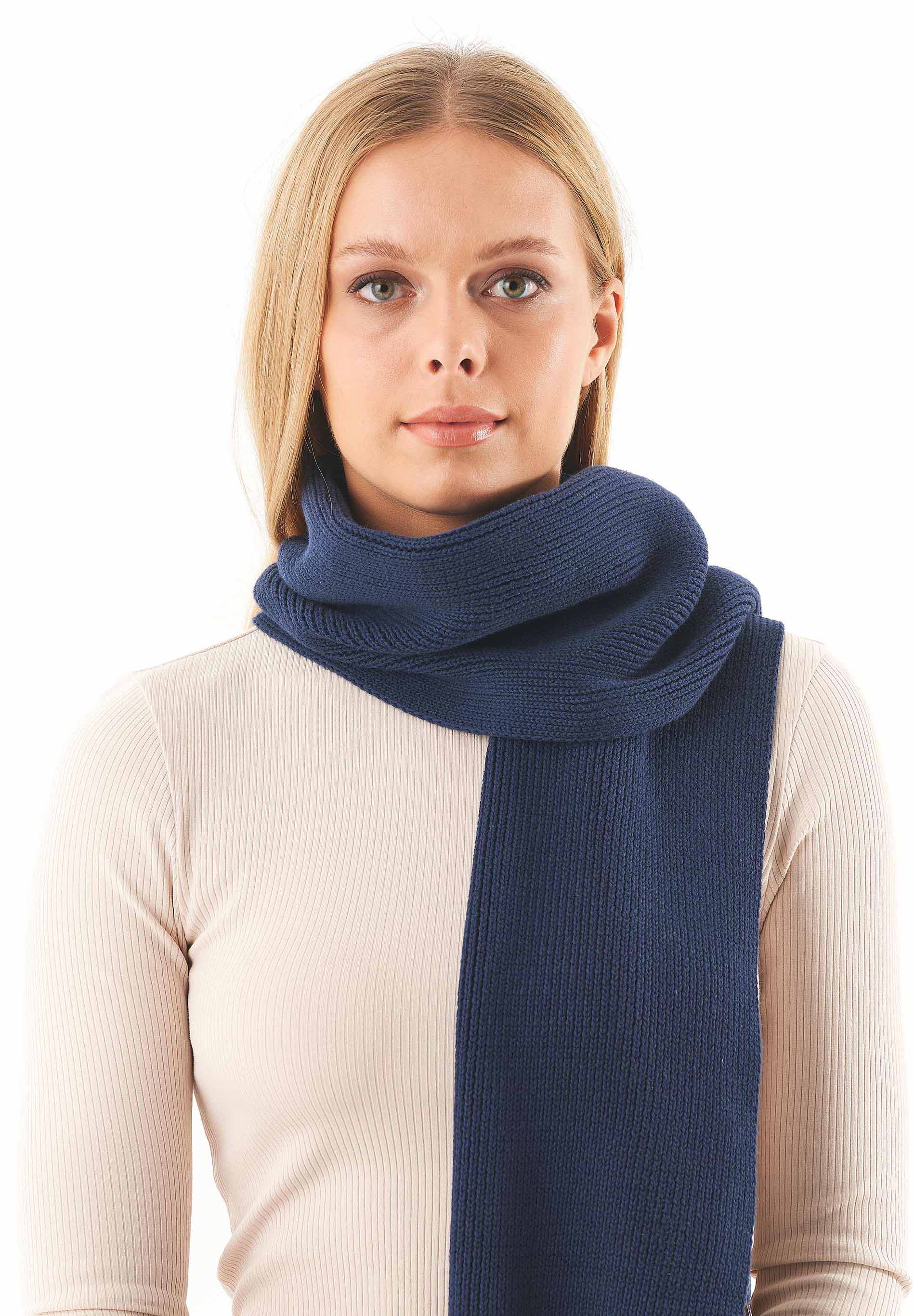 Unisex Strickschal aus Bio-Baumwolle