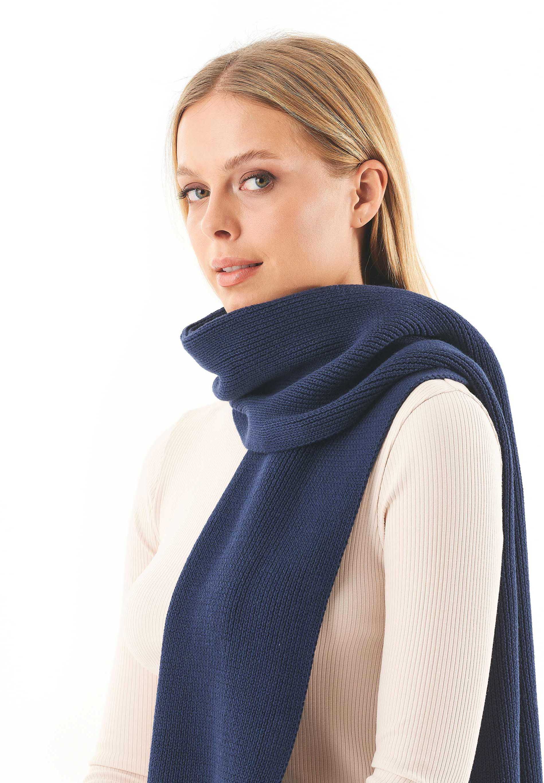 Unisex Strickschal aus Bio-Baumwolle