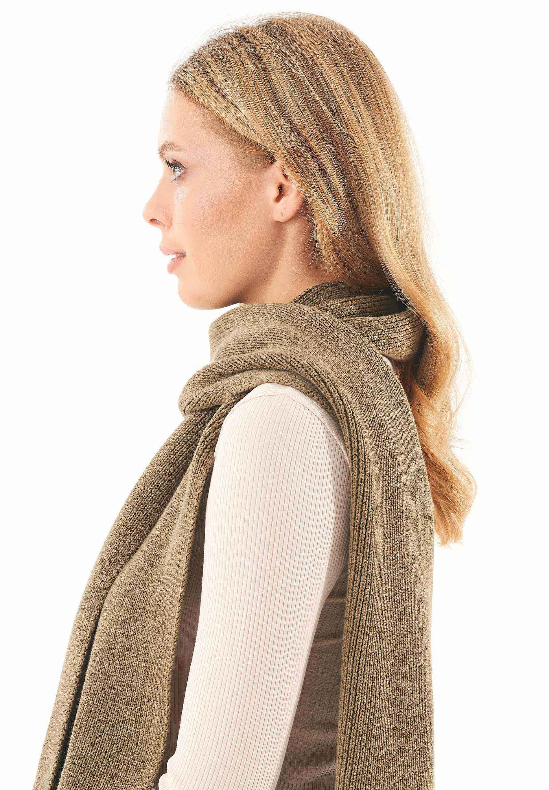 Unisex Strickschal aus Bio-Baumwolle