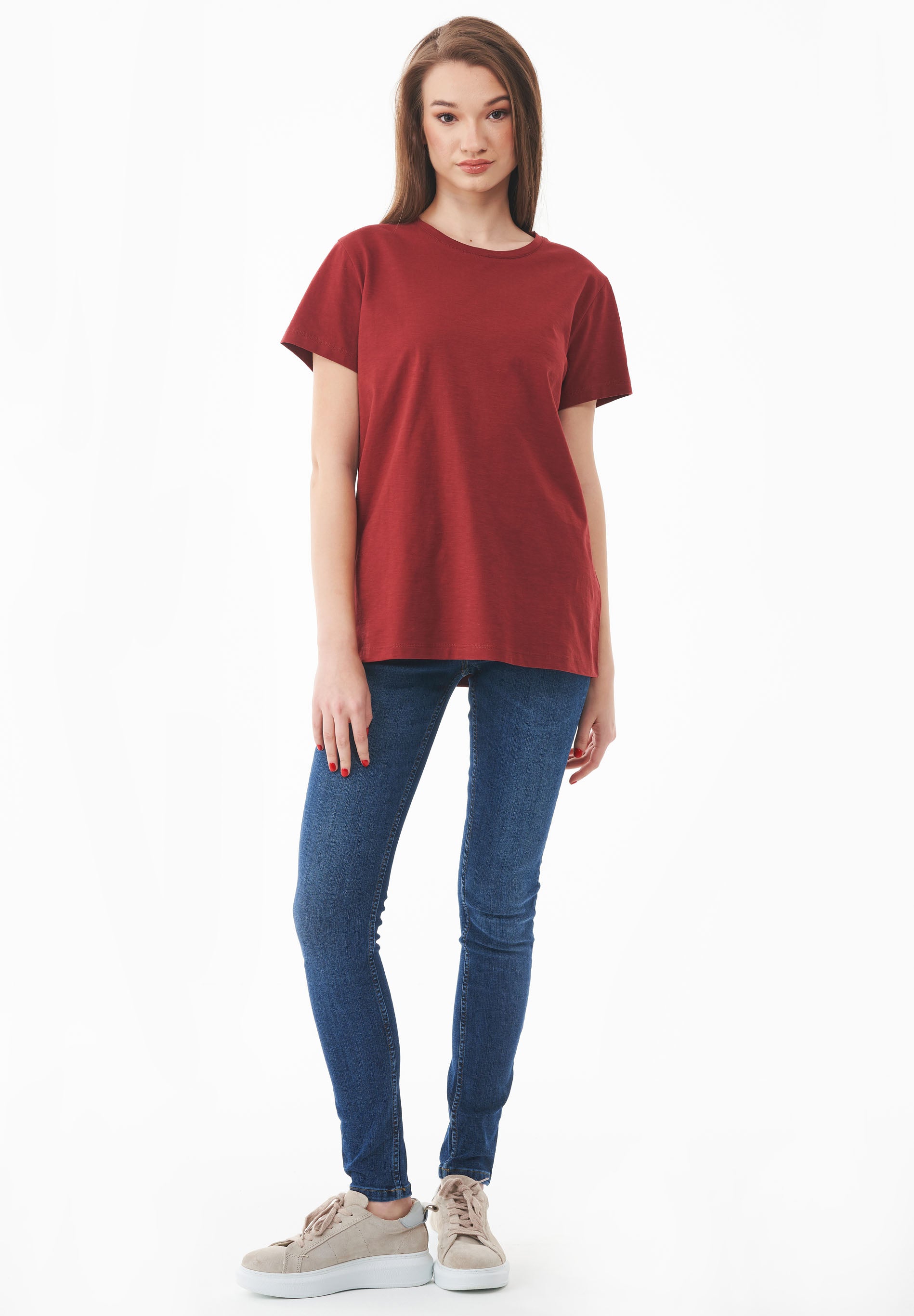 Basic T-Shirt aus Bio-Baumwolle