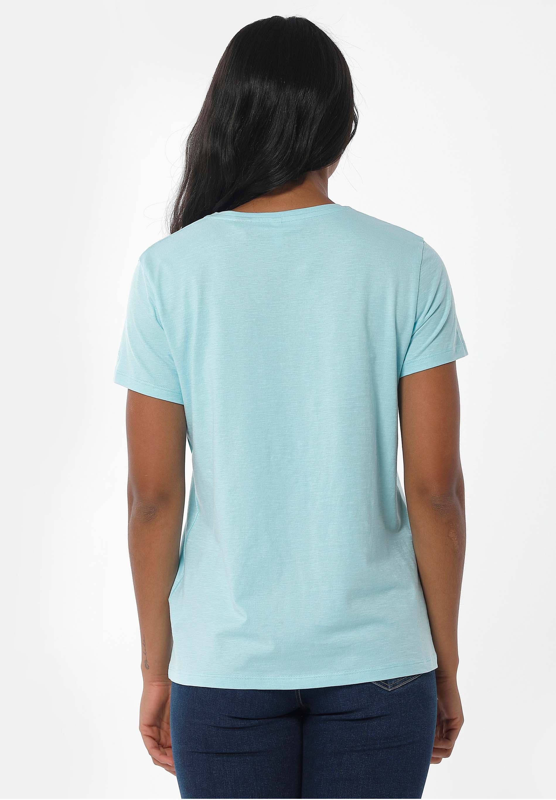 Basic T-Shirt aus Bio-Baumwolle mit V-Ausschnitt