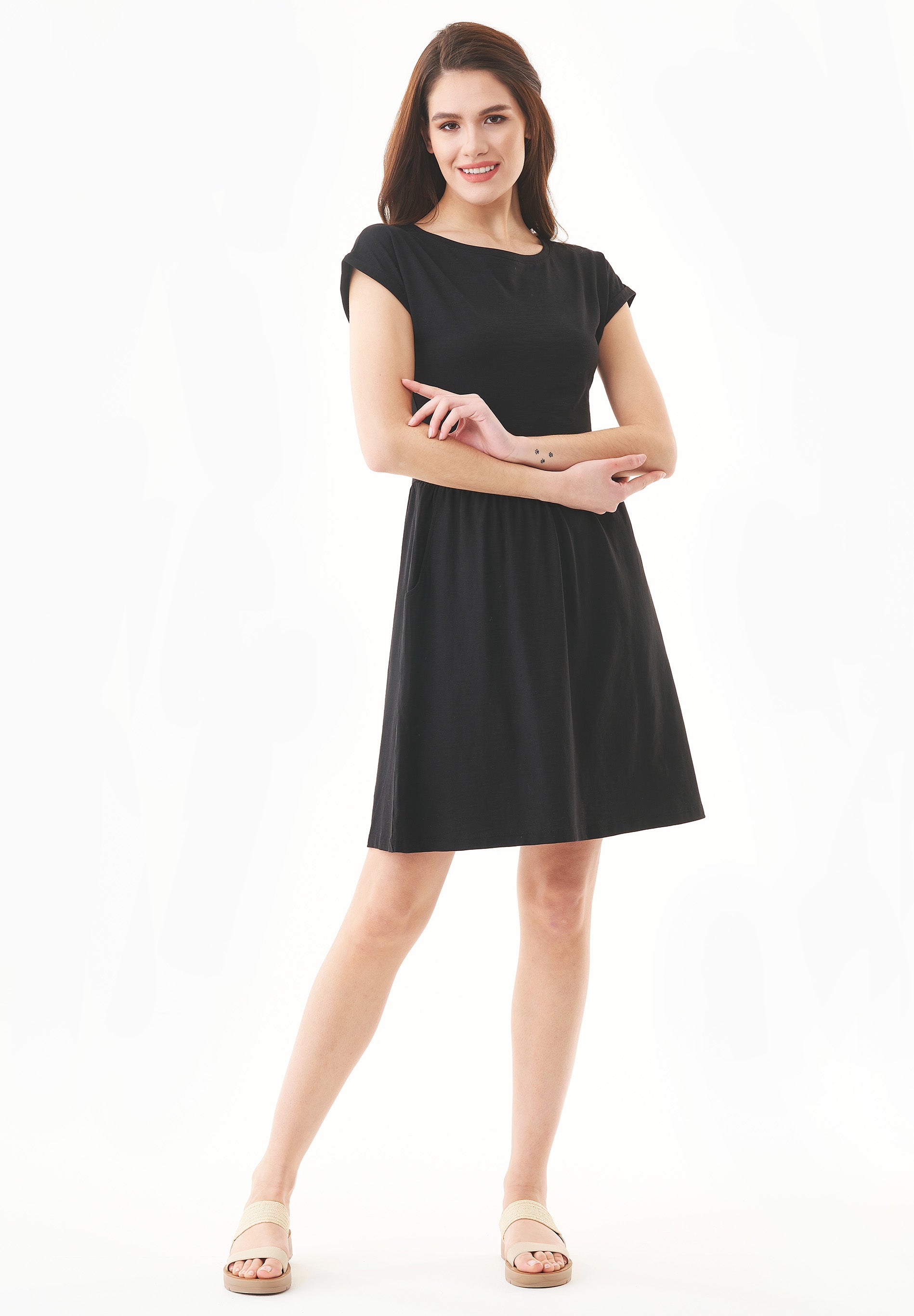 Slub-Jersey-Kleid aus Bio-Baumwolle