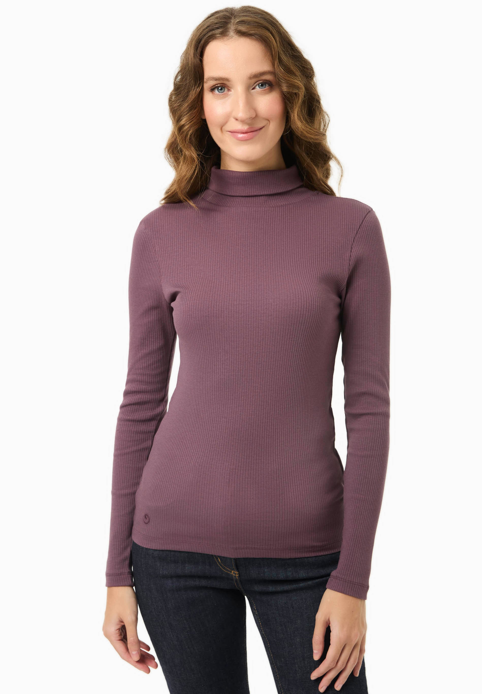 Rollkragenshirt aus Bio-Baumwolle
