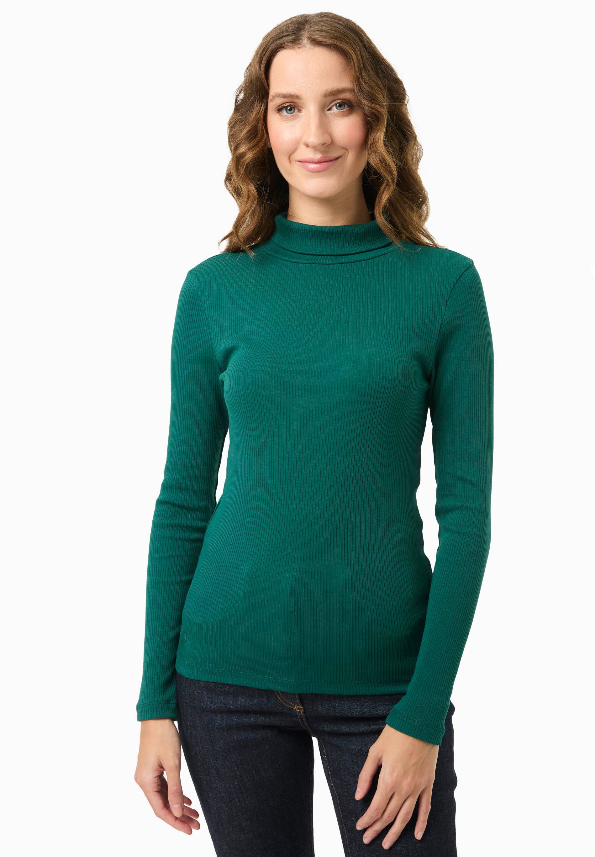 Rollkragenshirt aus Bio-Baumwolle