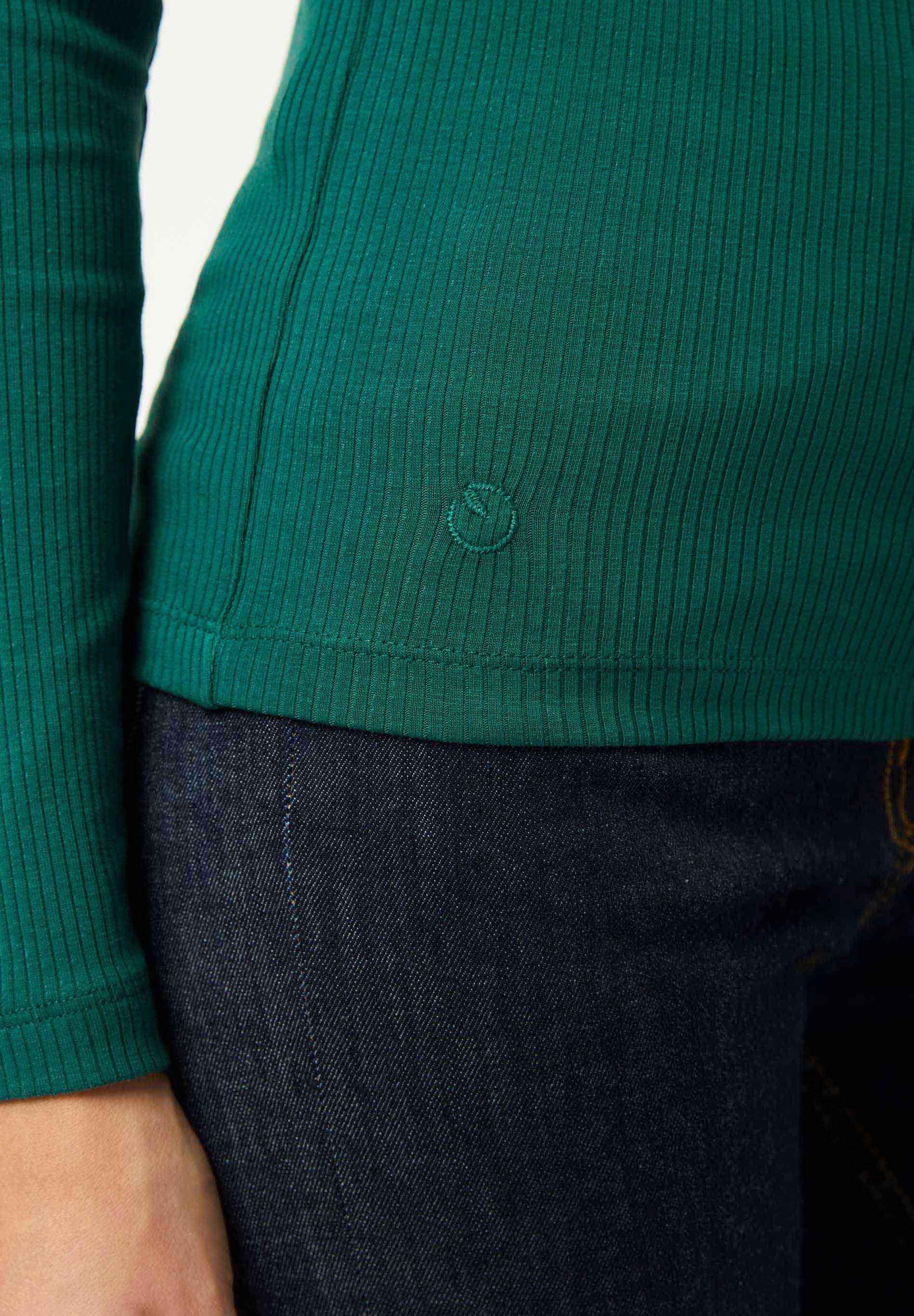 Rollkragenshirt aus Bio-Baumwolle