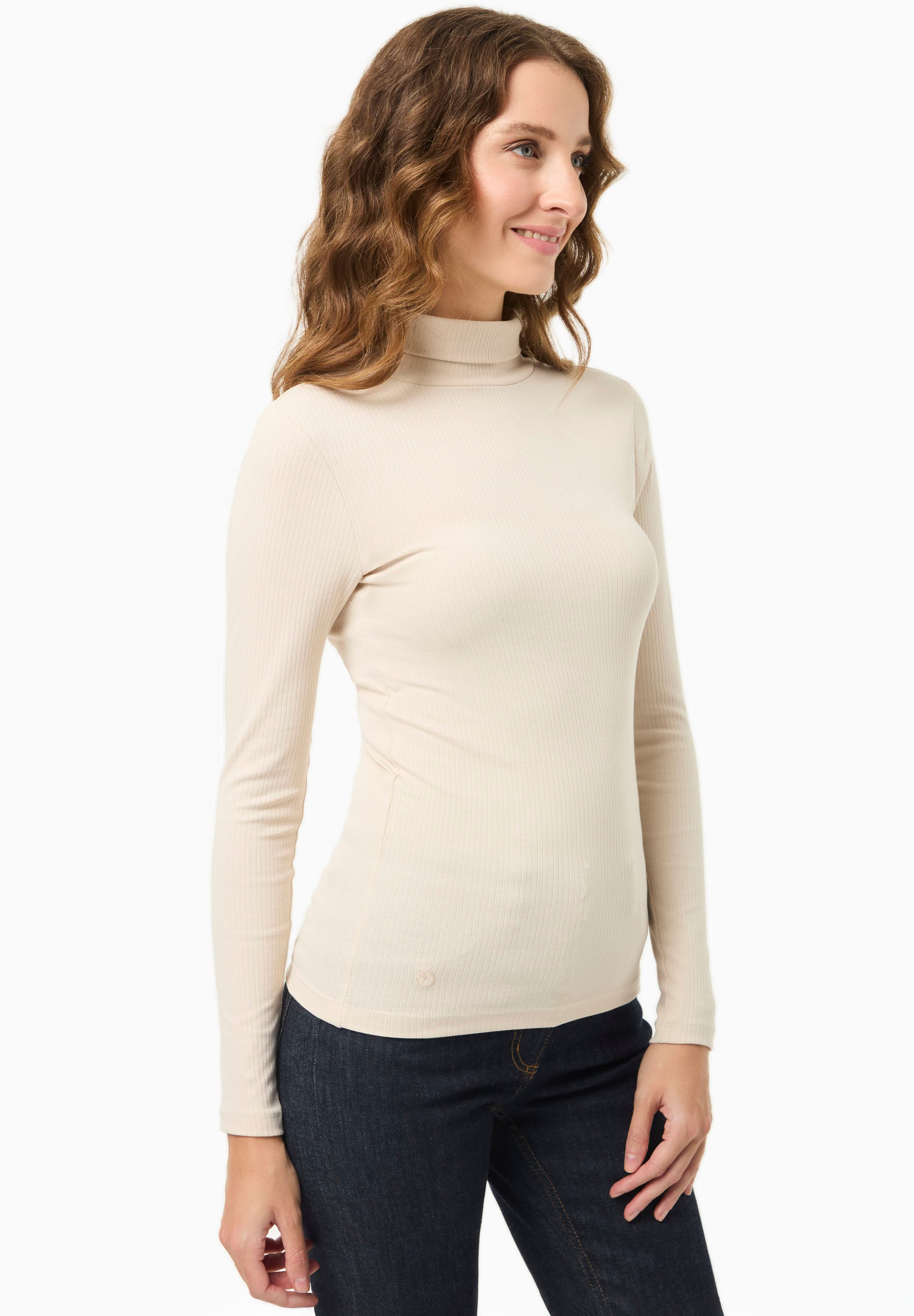 Rollkragenshirt aus Bio-Baumwolle