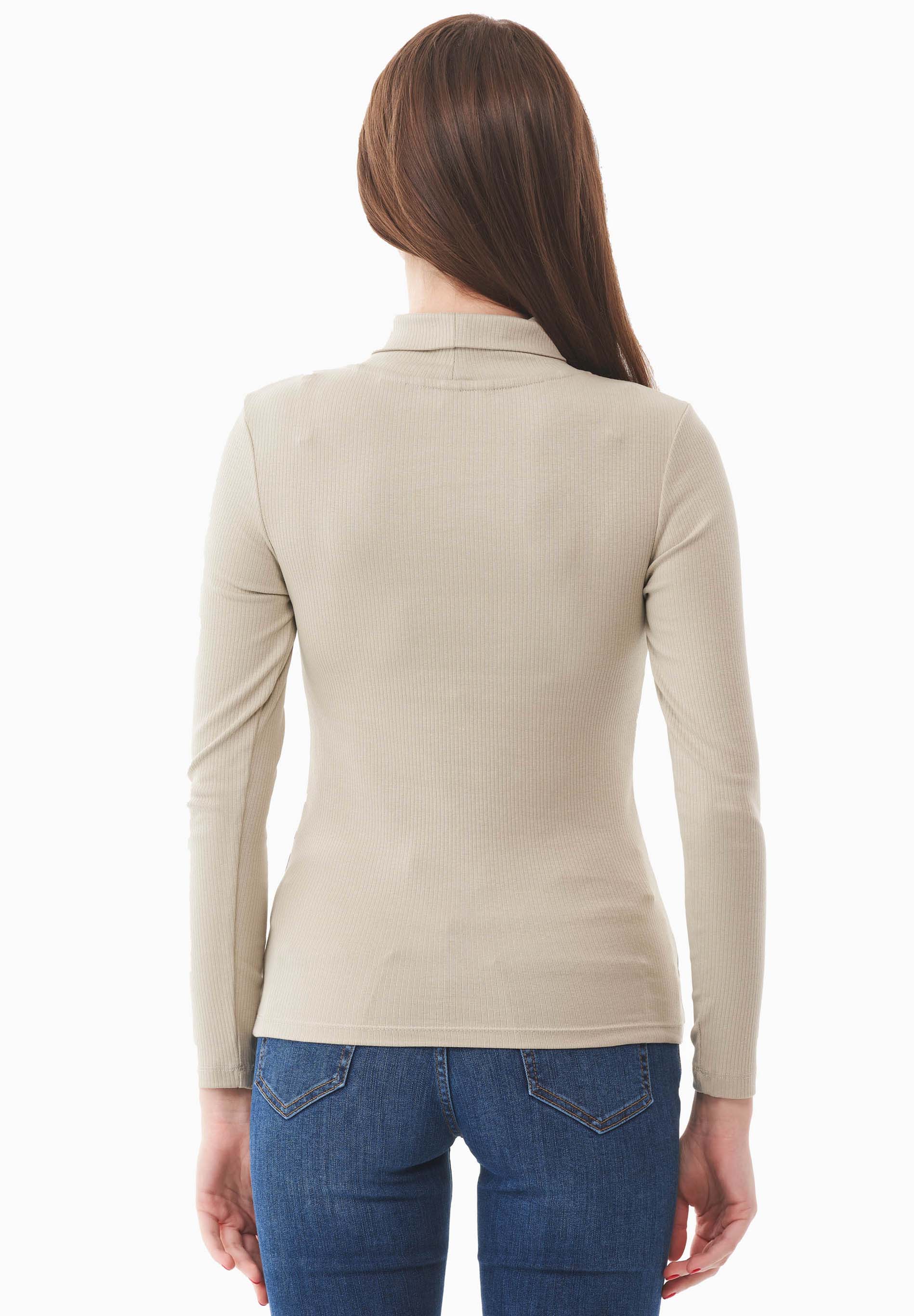 Rollkragenshirt aus Bio-Baumwolle