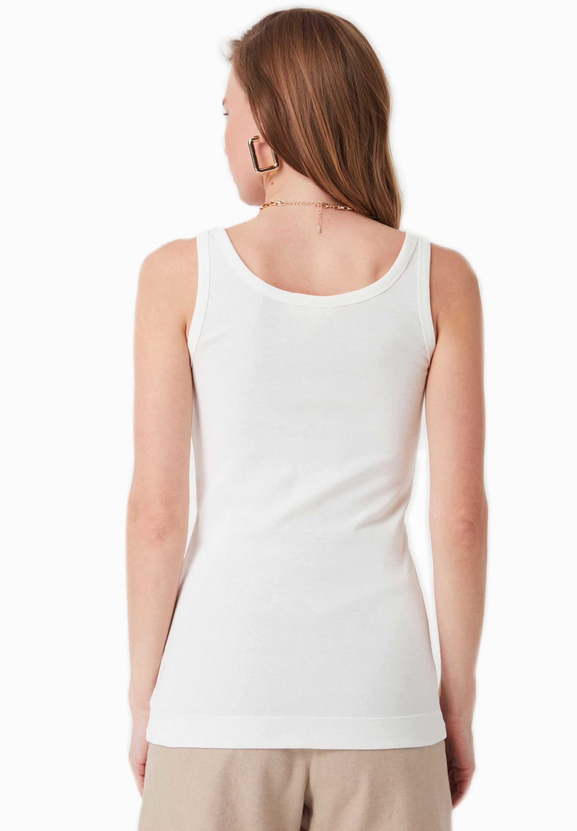 Geripptes Basic Top aus Bio-Baumwolle