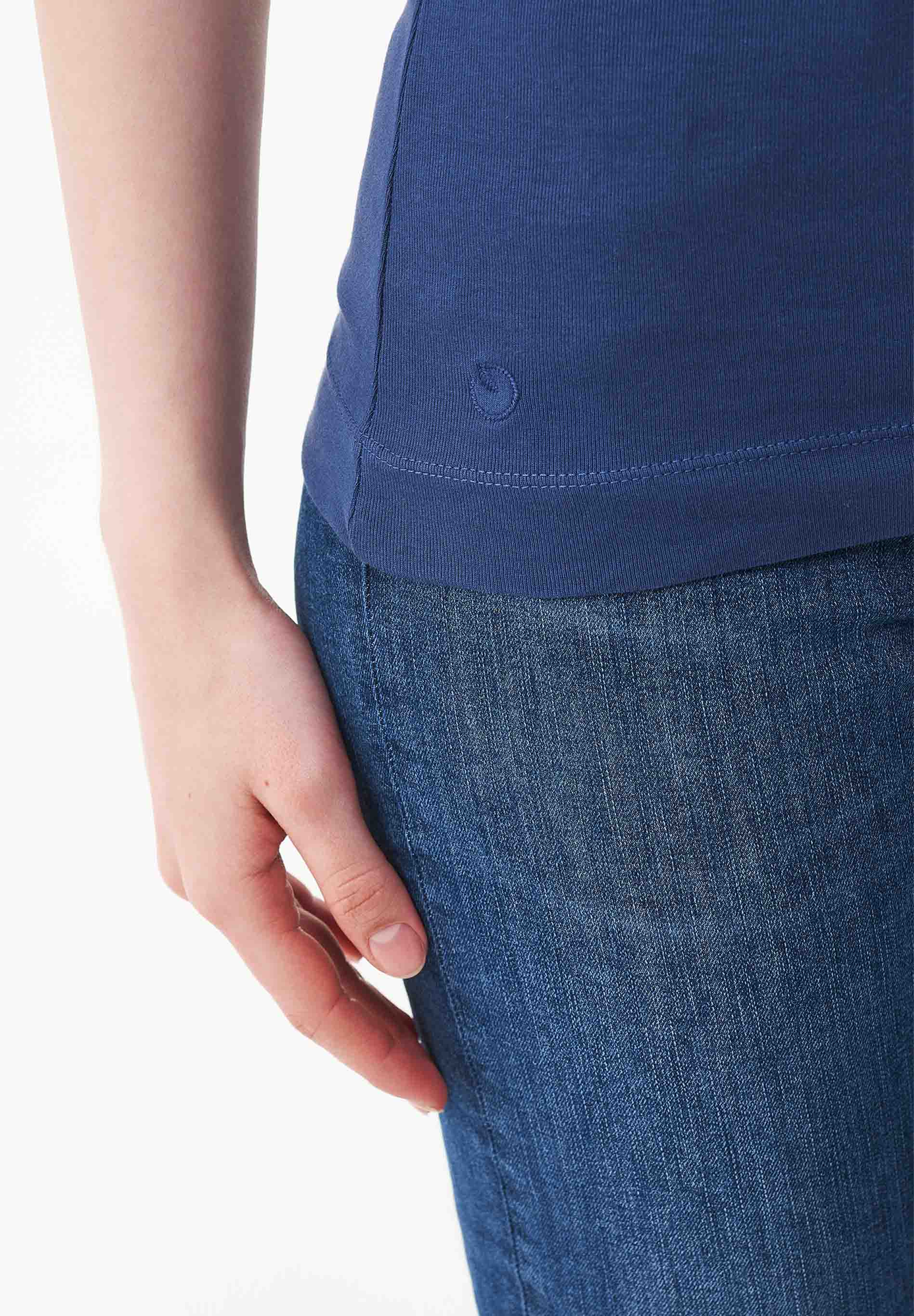Geripptes Top aus Bio-Baumwolle