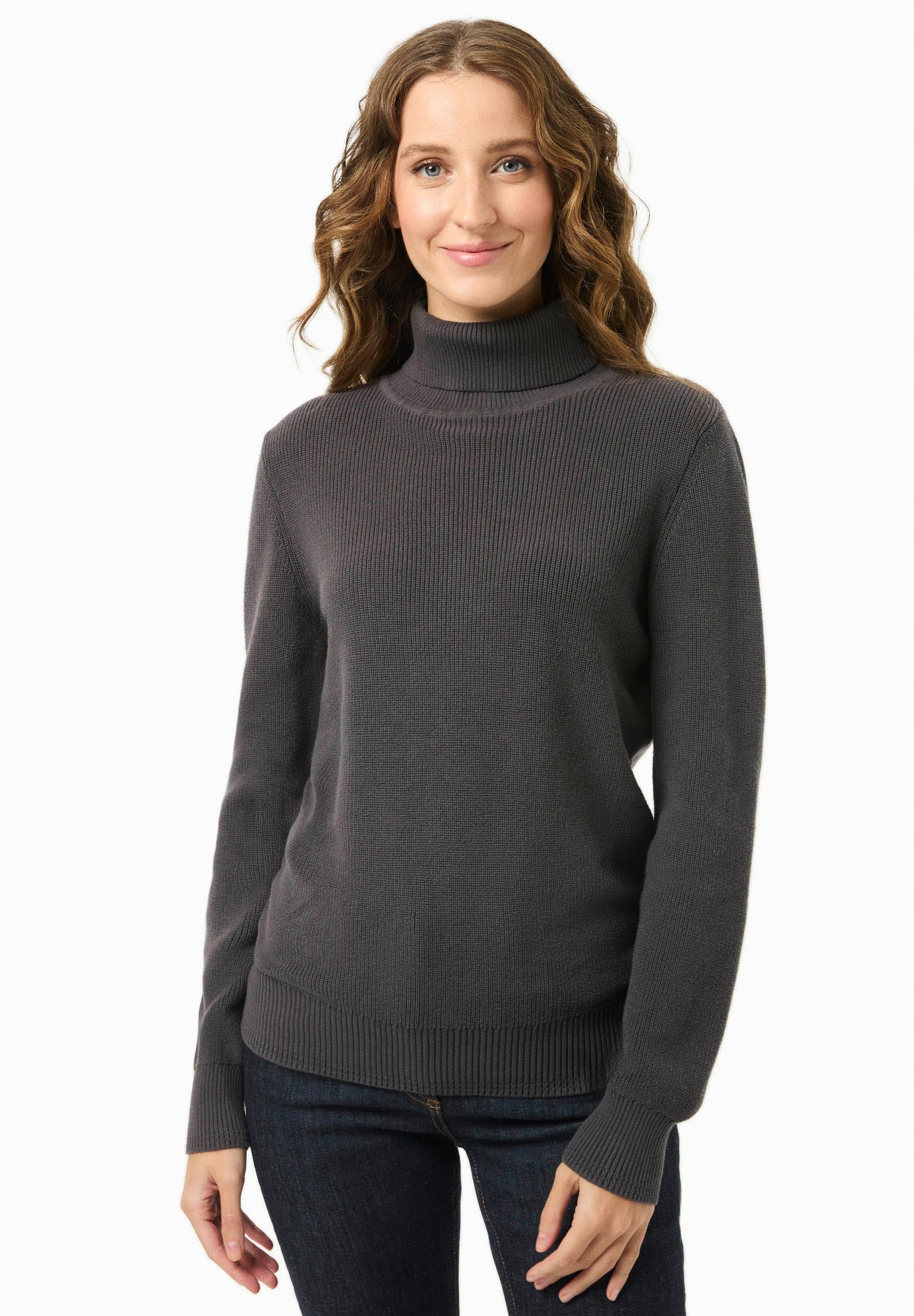 Rollkragenpullover aus Bio-Baumwolle