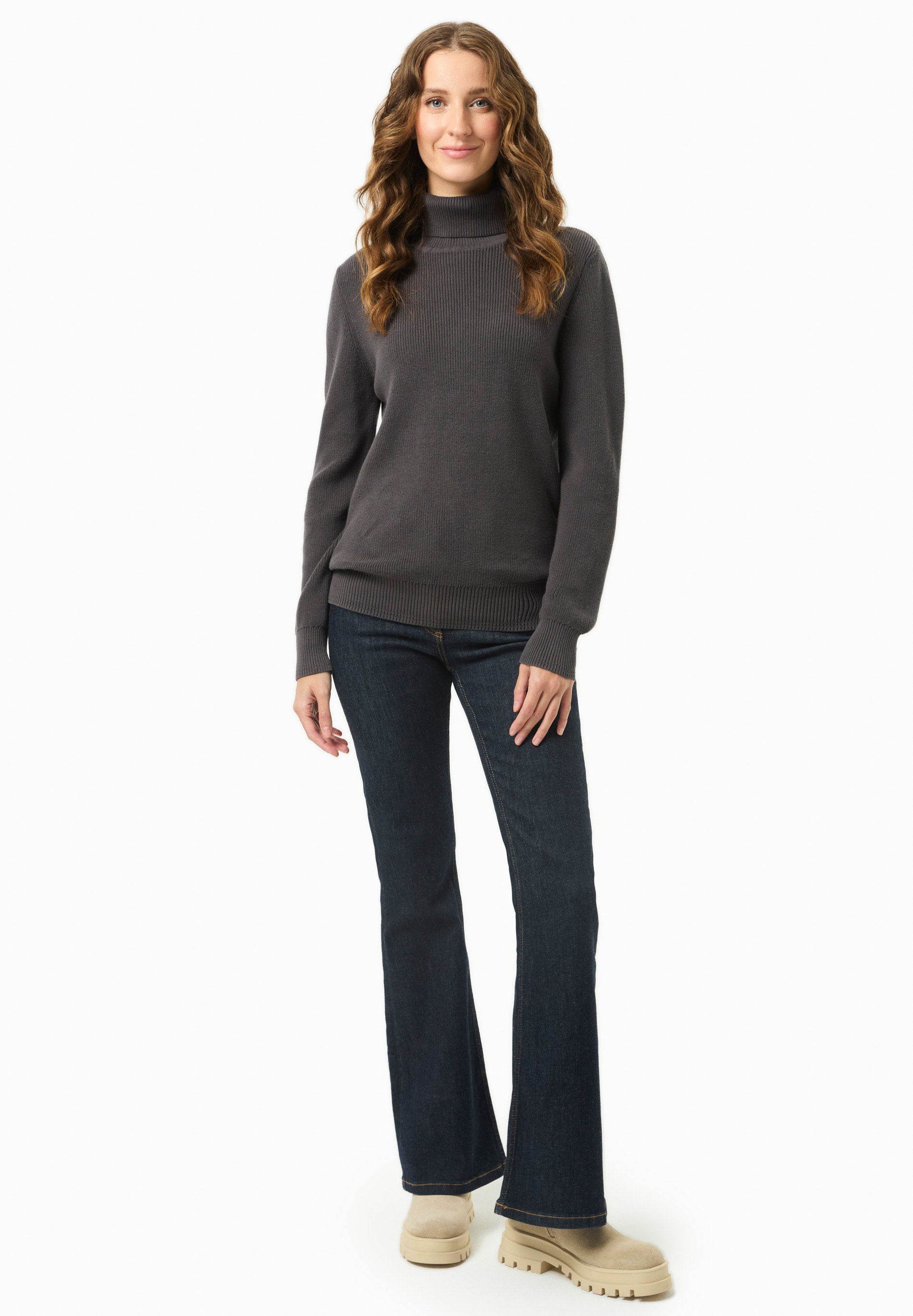 Rollkragenpullover aus Bio-Baumwolle