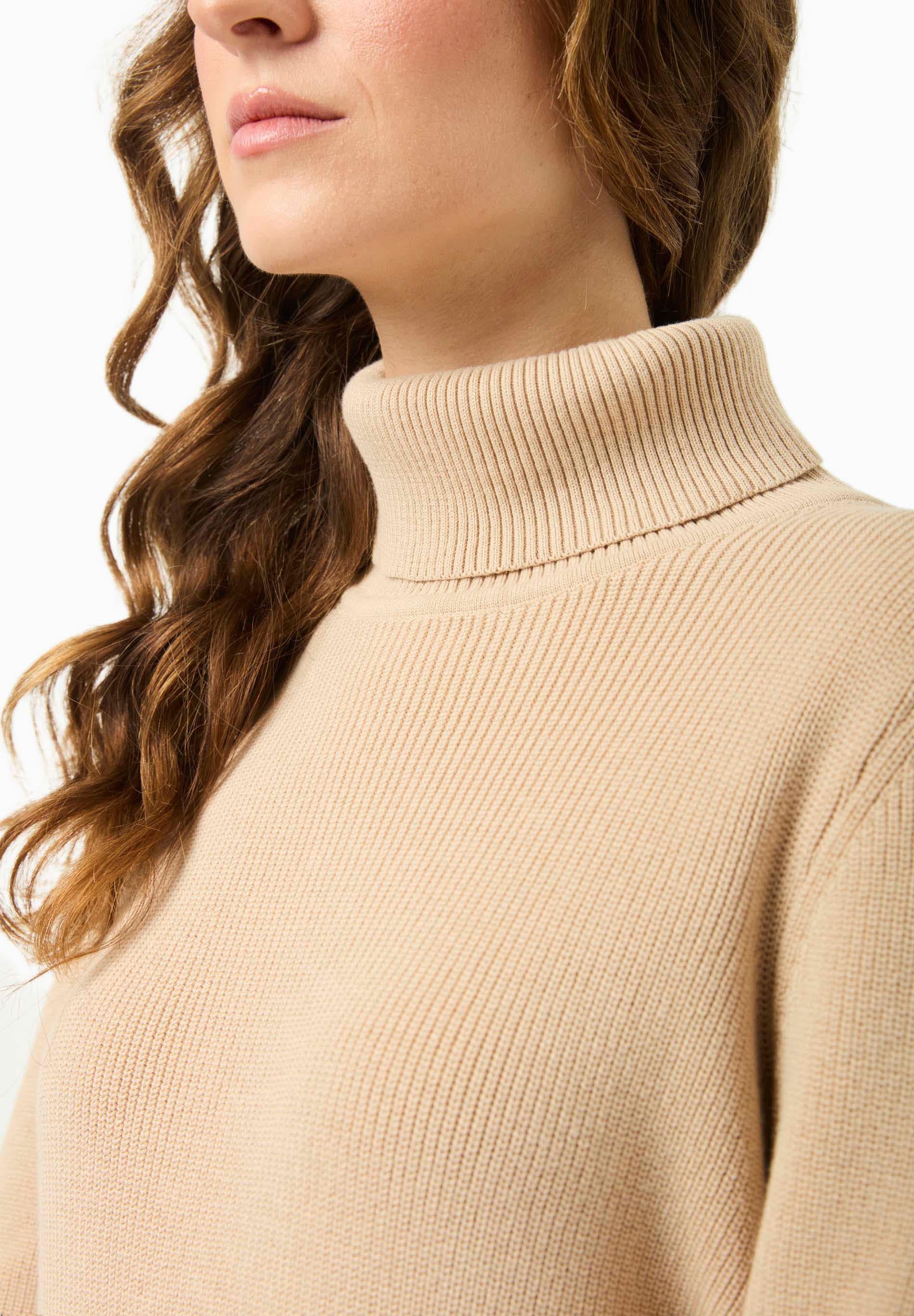 Rollkragenpullover aus Bio-Baumwolle