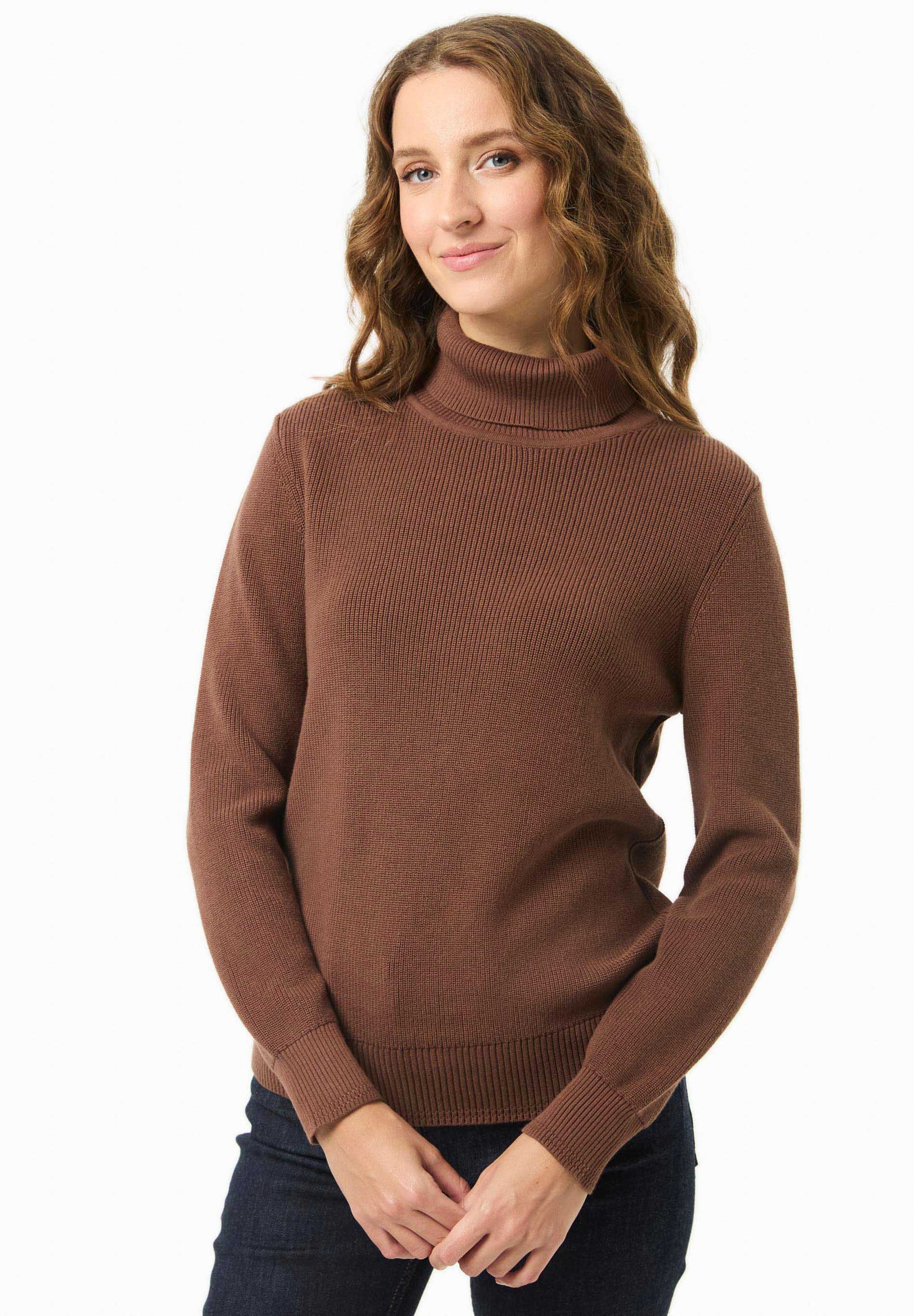 Rollkragenpullover aus Bio-Baumwolle