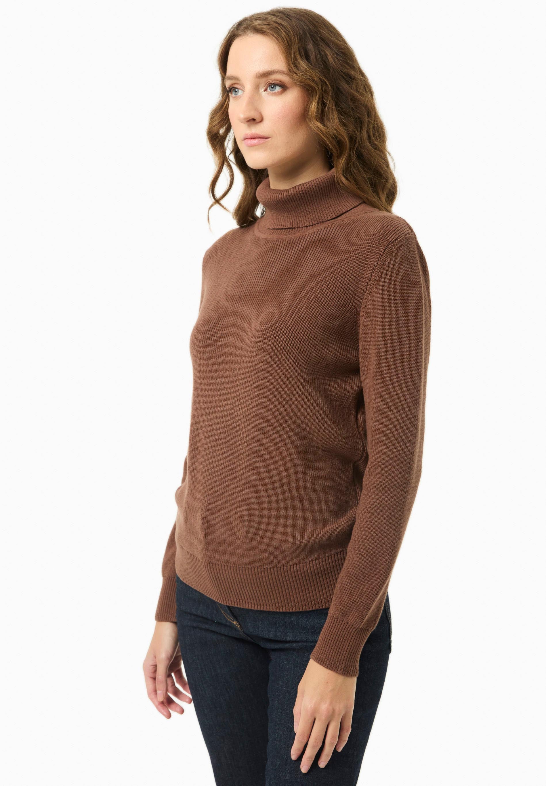 Rollkragenpullover aus Bio-Baumwolle
