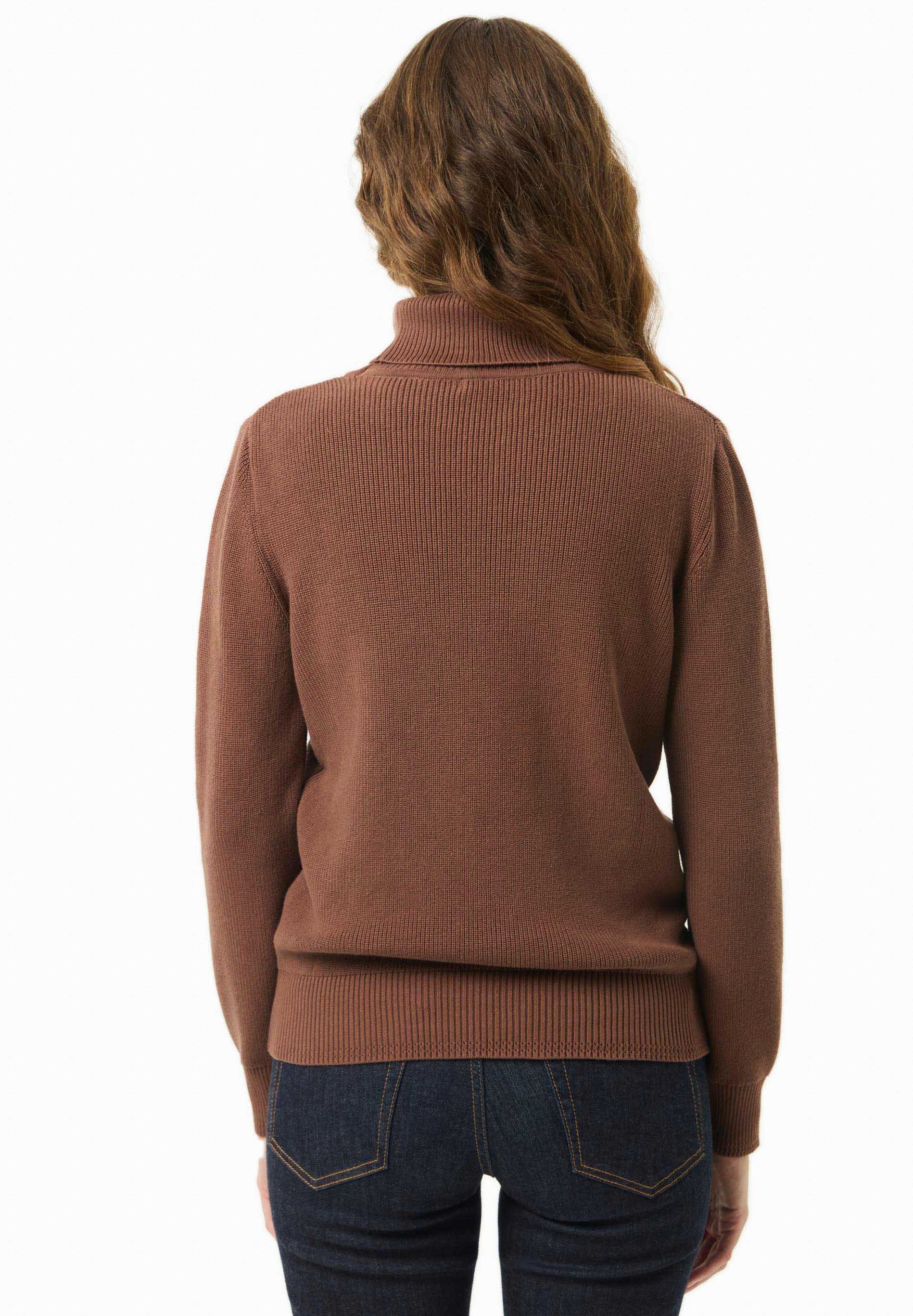Rollkragenpullover aus Bio-Baumwolle