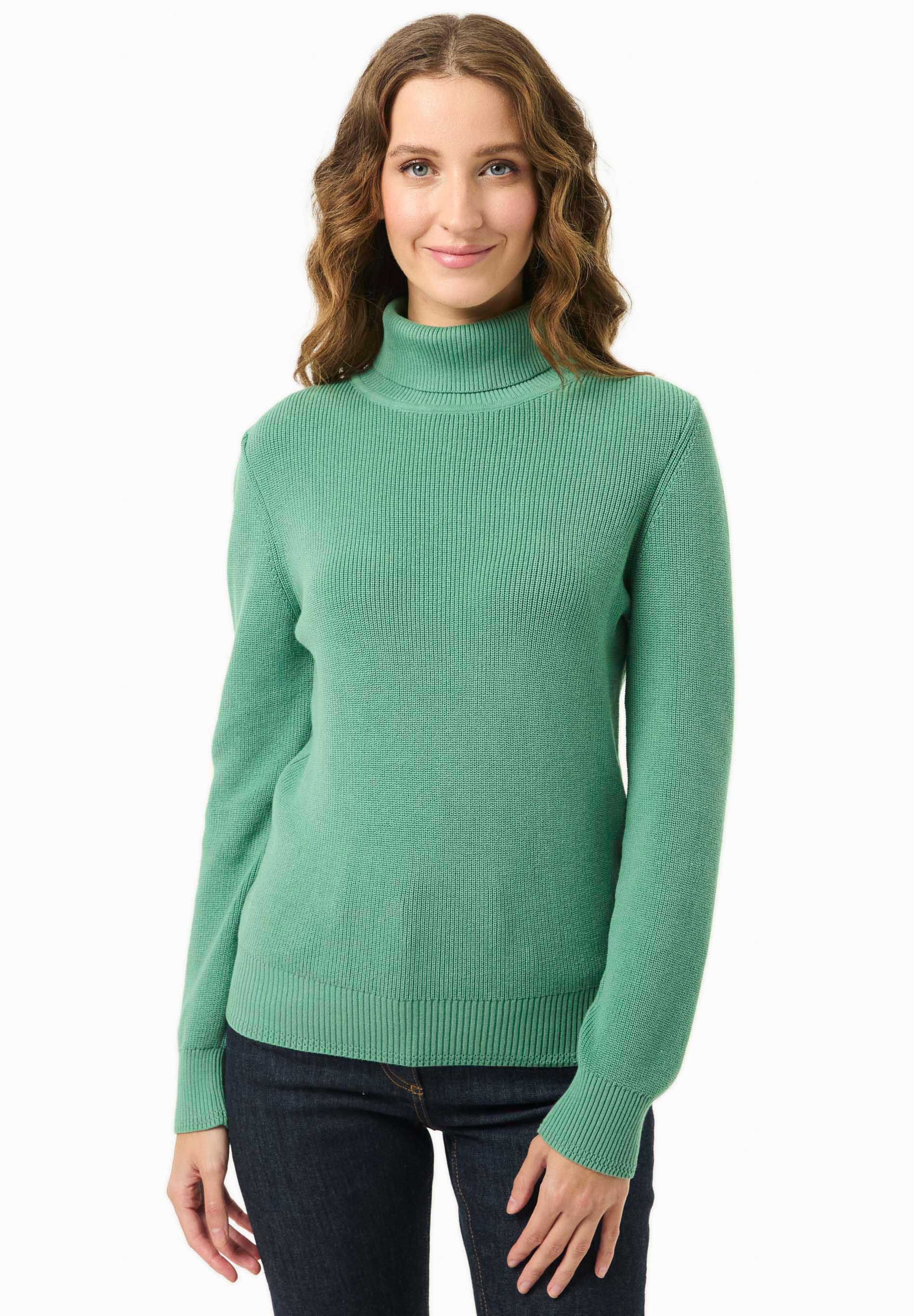 Rollkragenpullover aus Bio-Baumwolle