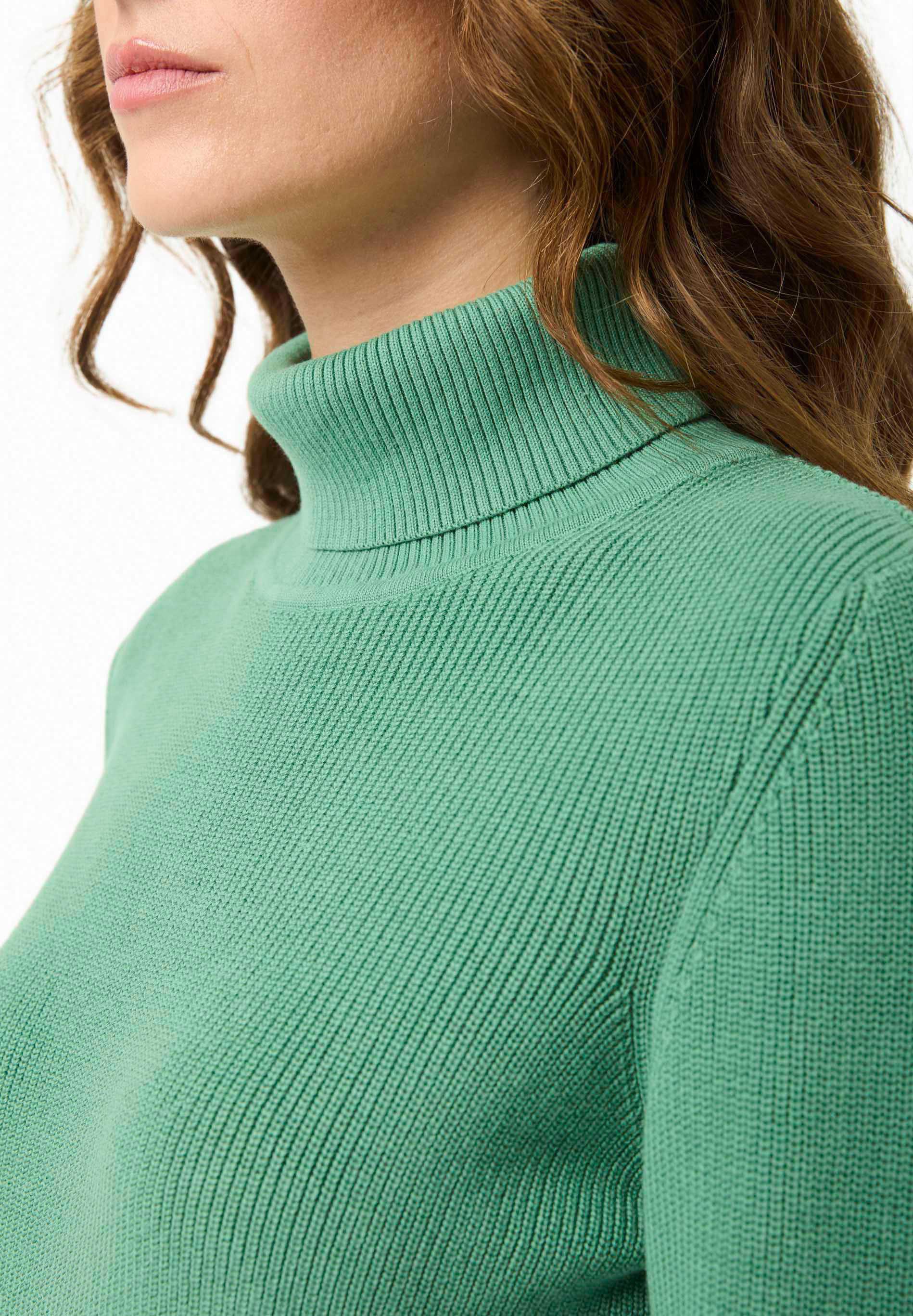 Rollkragenpullover aus Bio-Baumwolle