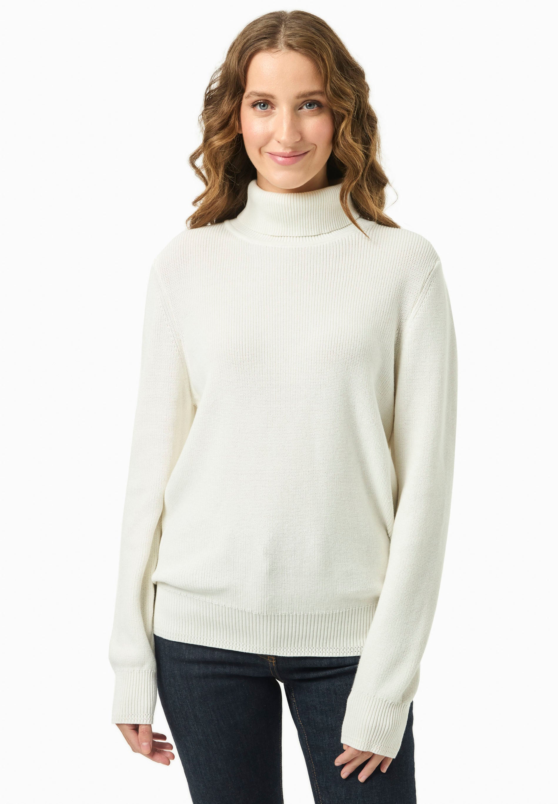 Rollkragenpullover aus Bio-Baumwolle