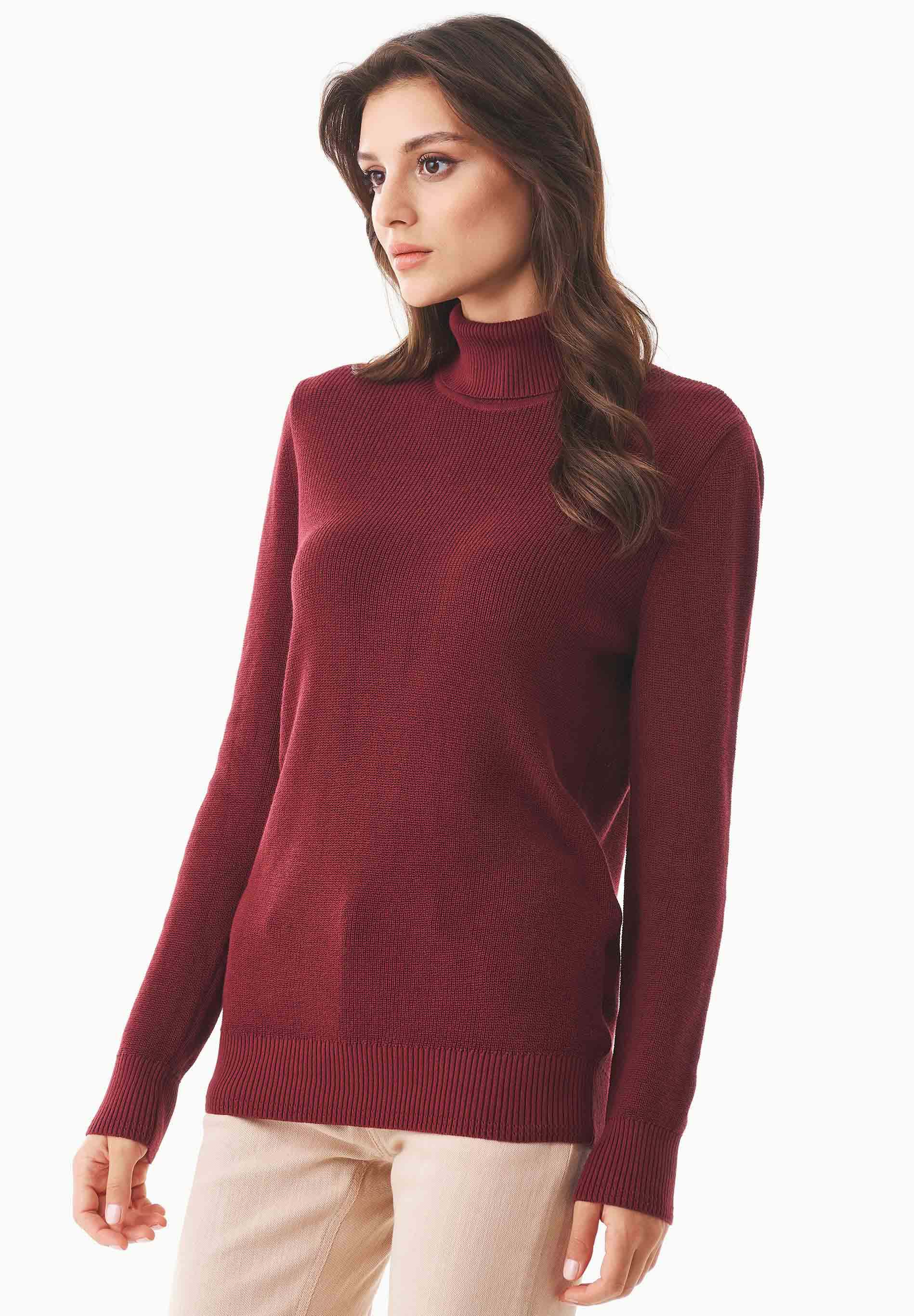 Rollkragenpullover aus Bio-Baumwolle