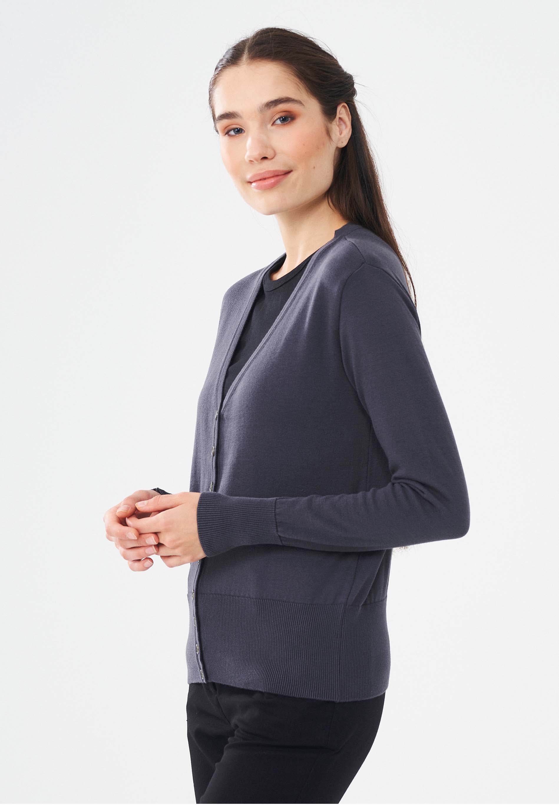 Cardigan aus Bio-Baumwolle