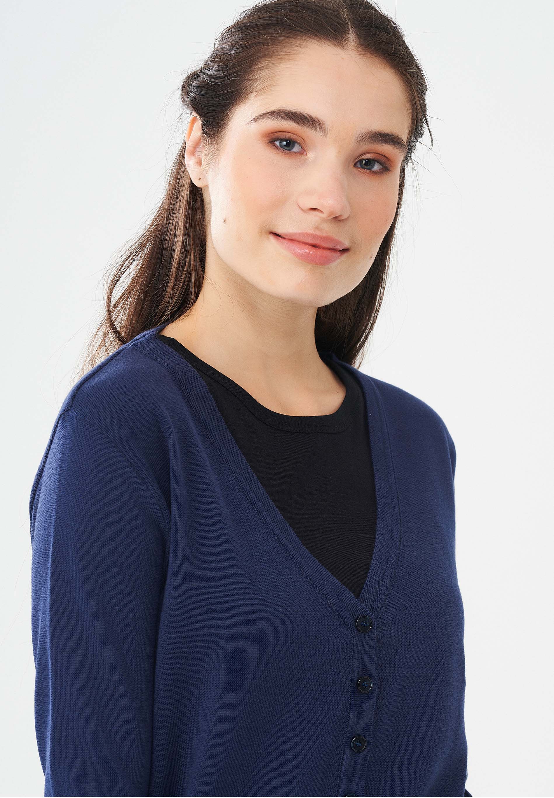 Cardigan aus Bio-Baumwolle