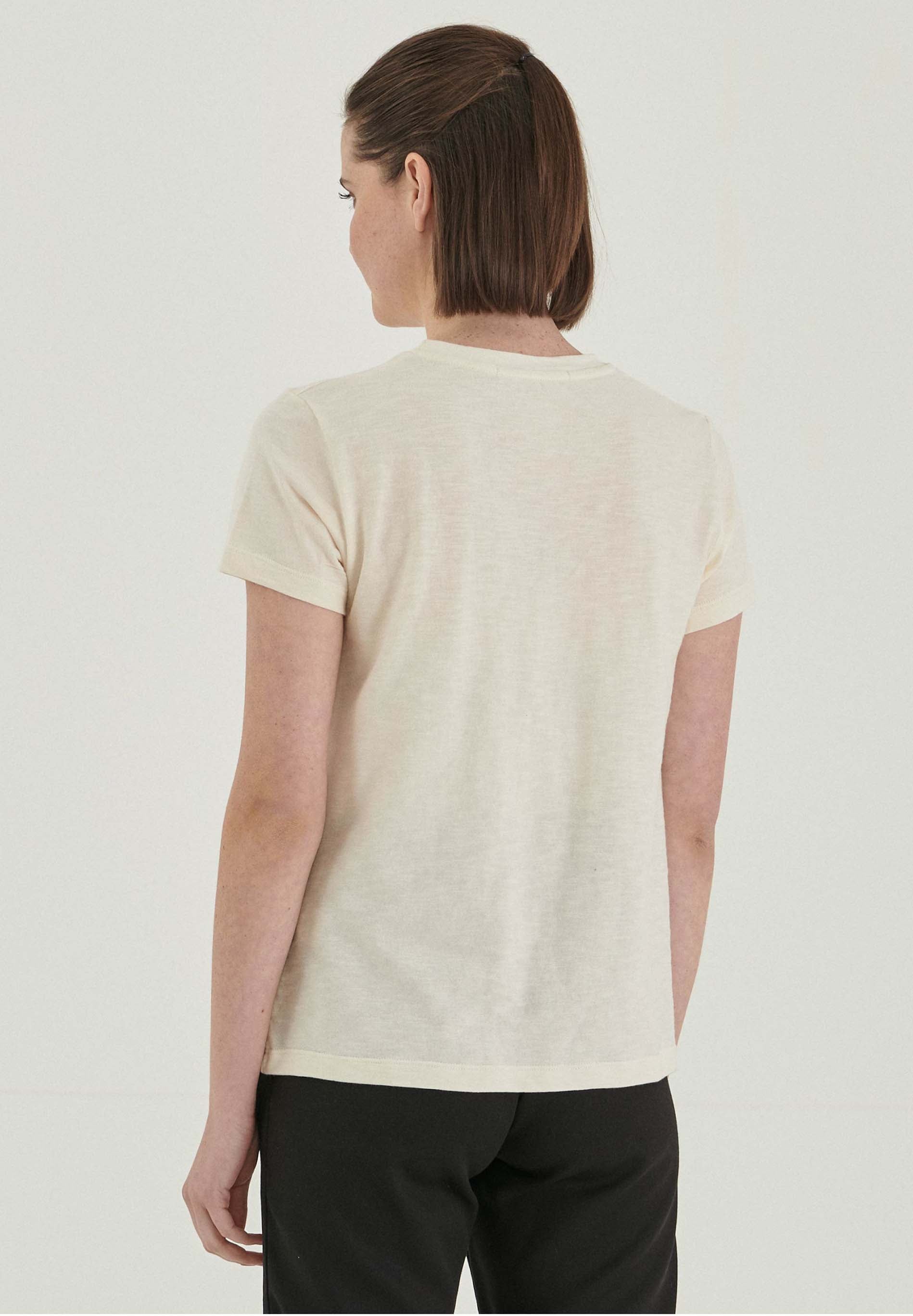 T-Shirt aus Bio-Baumwolle mit Stickerei