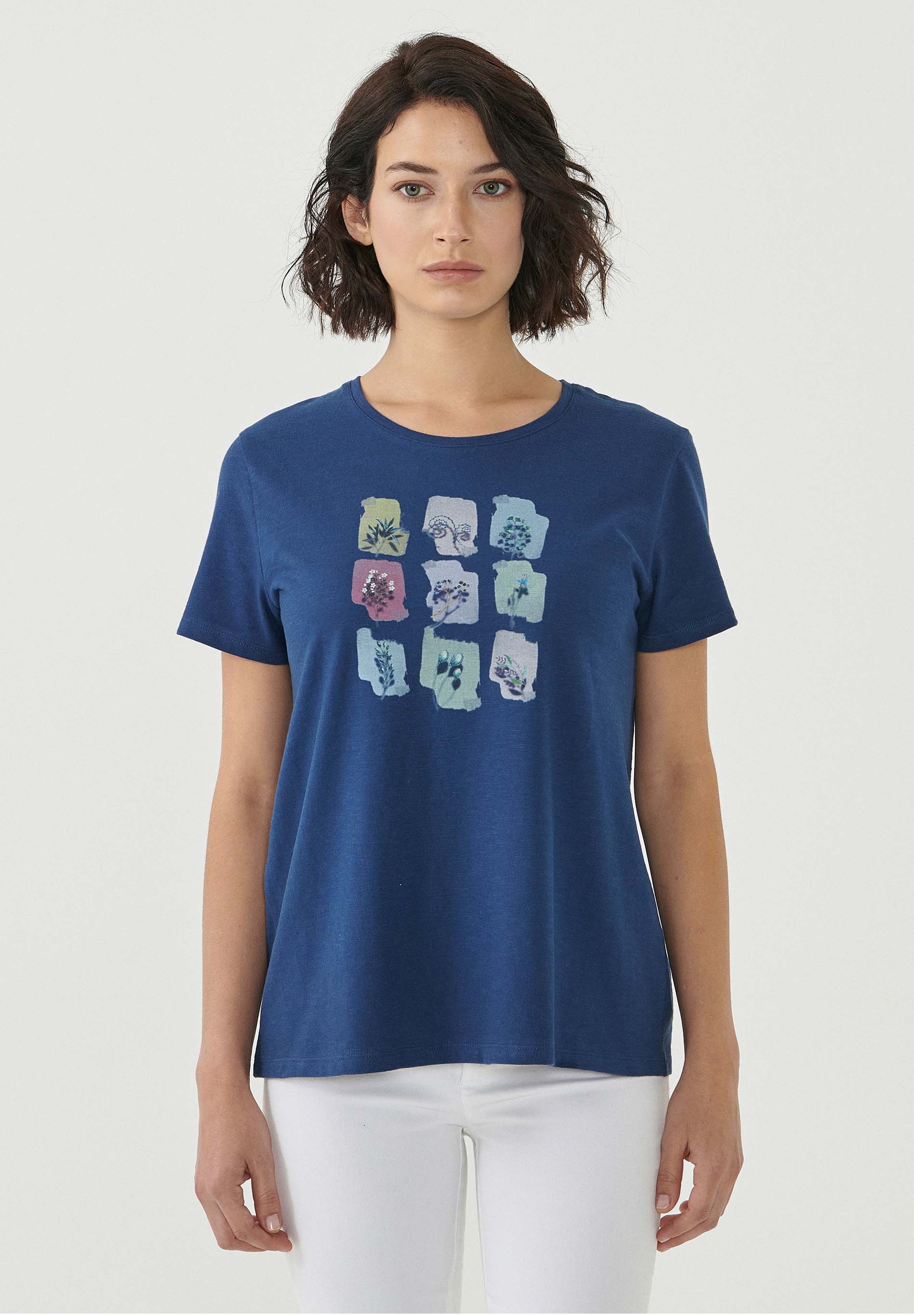 T-Shirt aus Bio-Baumwolle mit Print