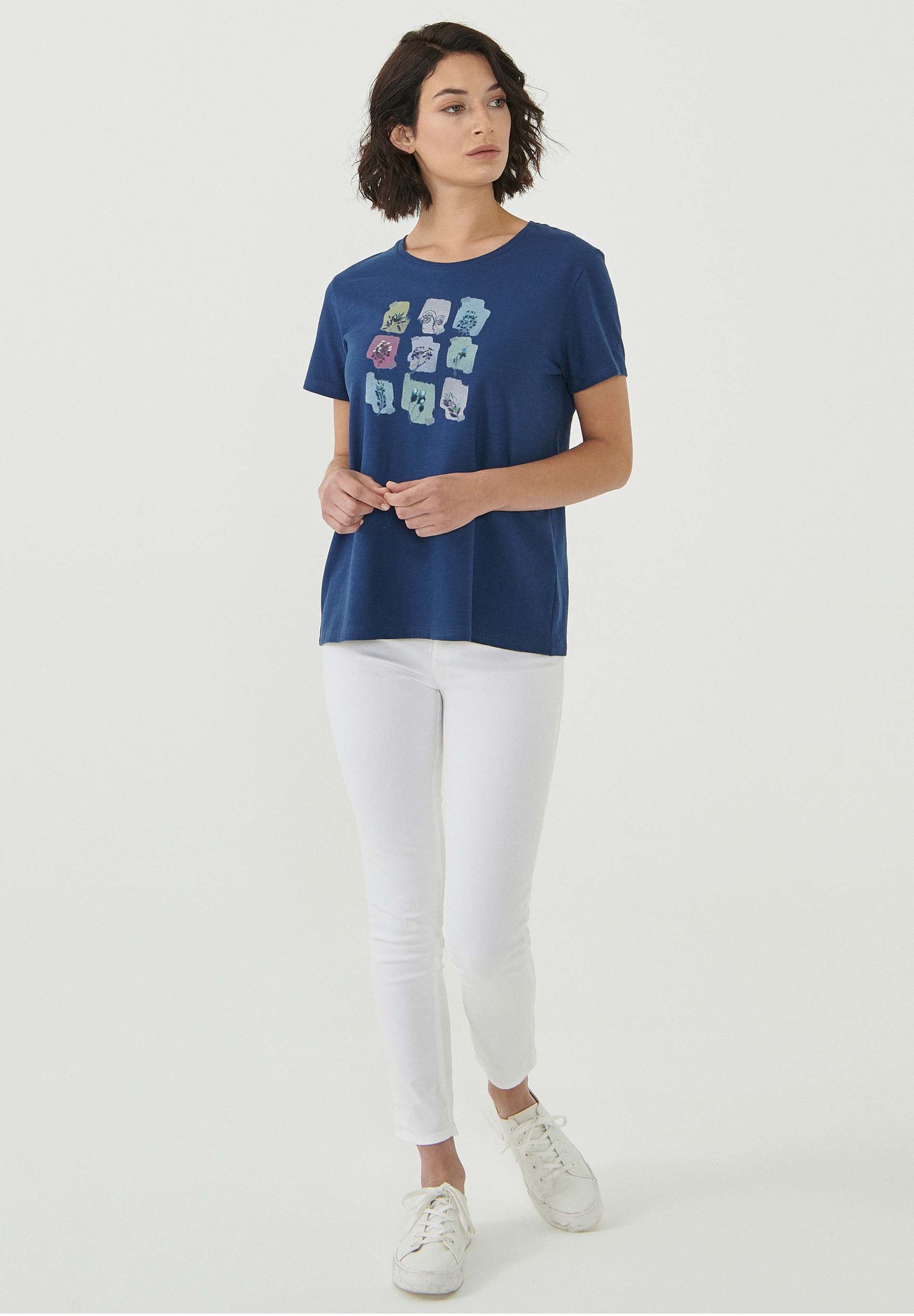 T-Shirt aus Bio-Baumwolle mit Print
