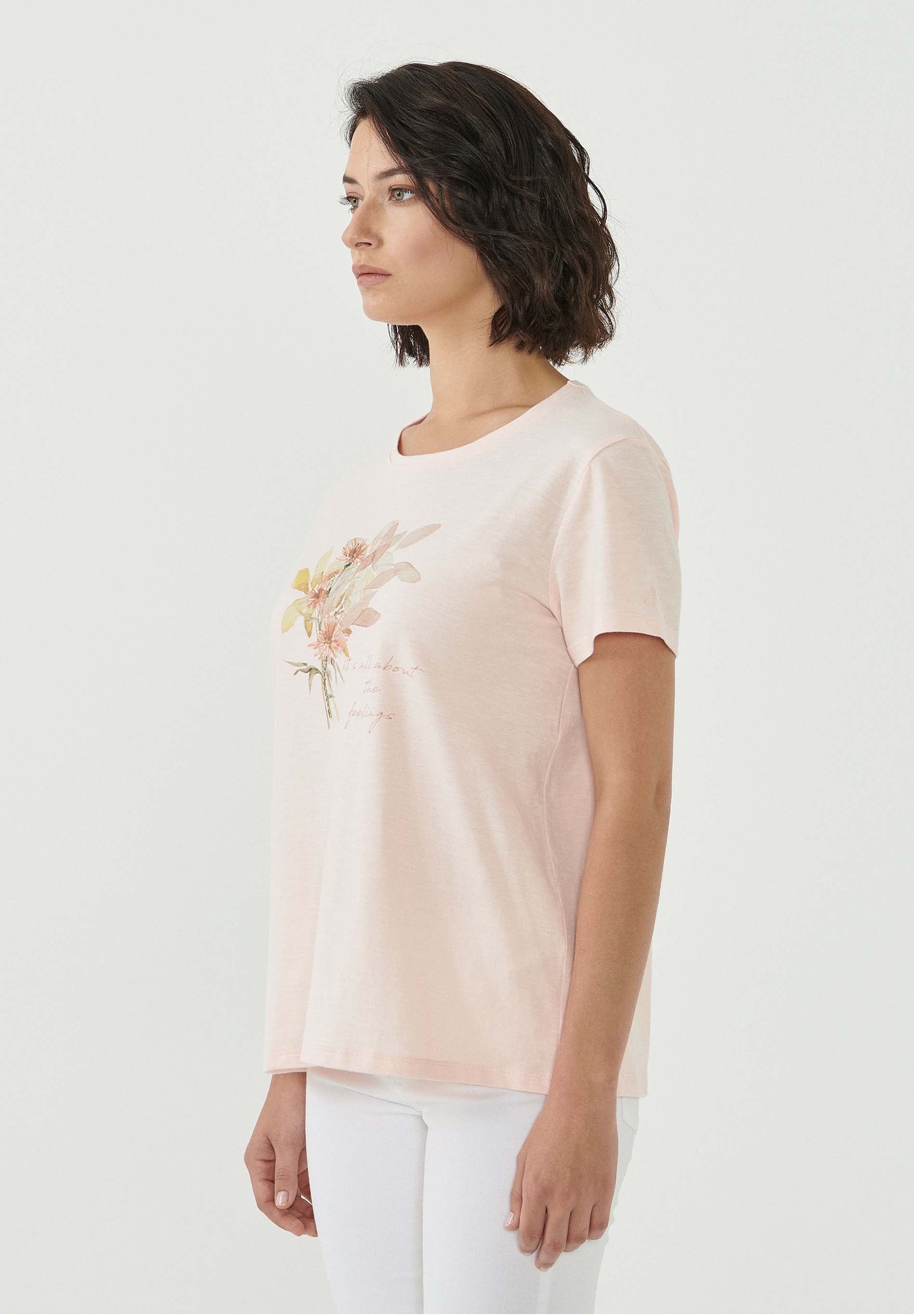 T-Shirt aus Bio-Baumwolle mit Blumen-Print