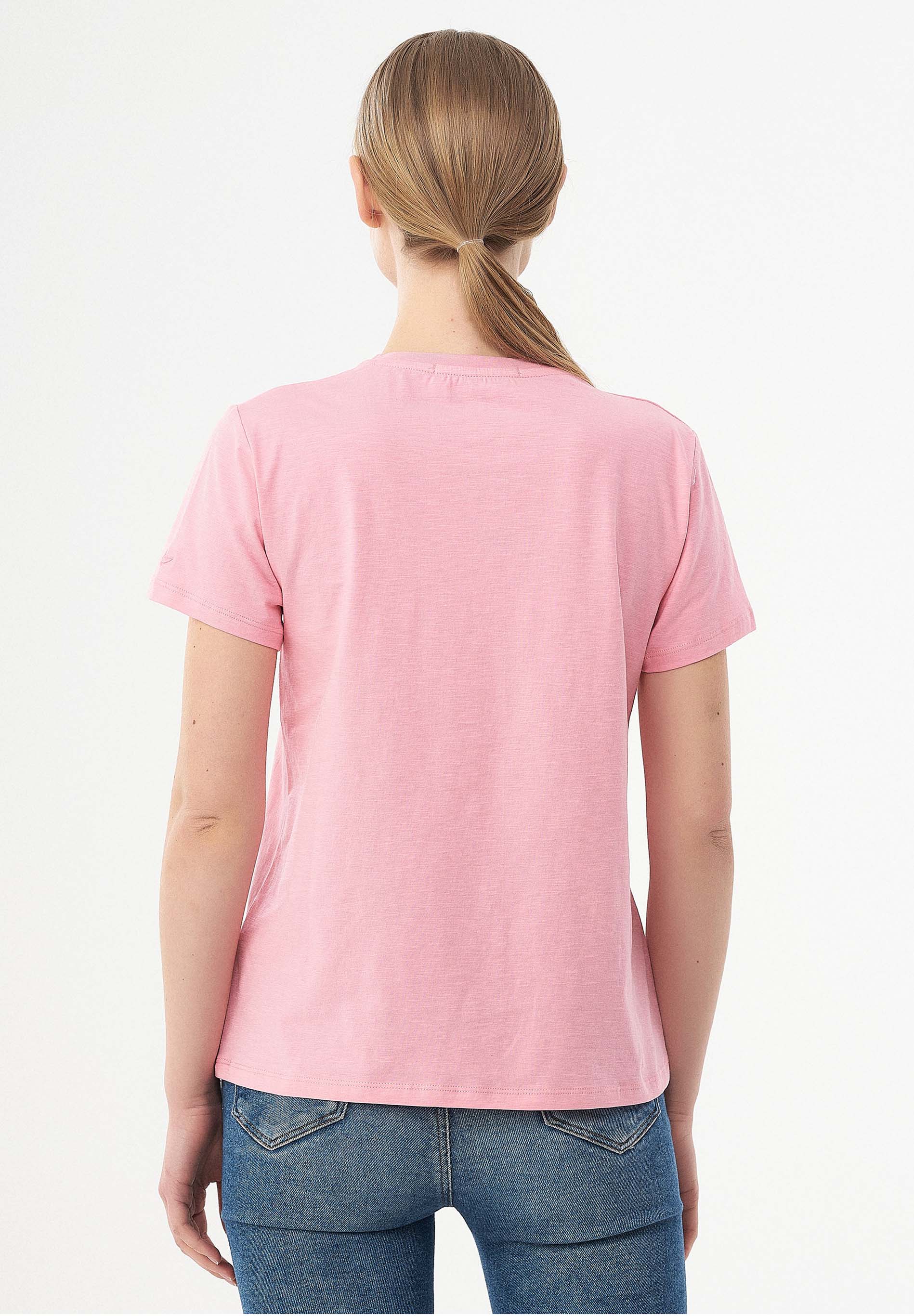 T-Shirt aus Bio-Baumwolle mit Schmetterling-Print