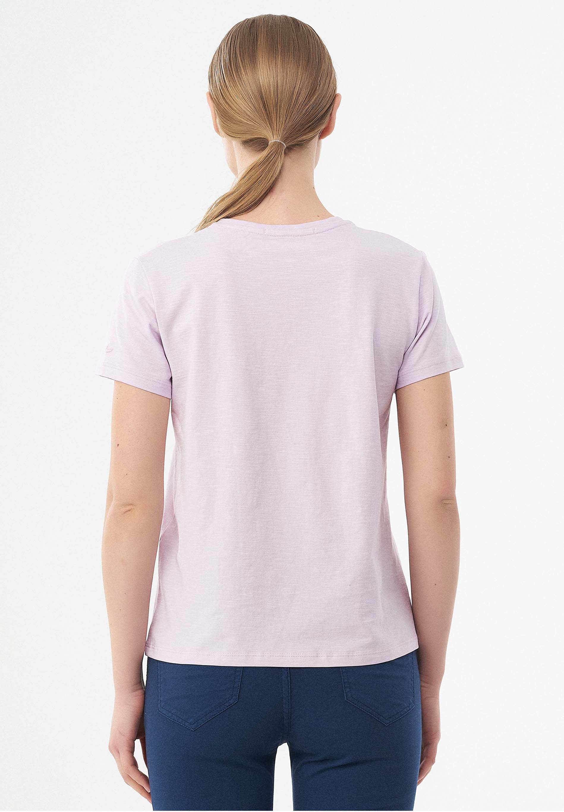 T-Shirt aus Bio-Baumwolle mit Blumen-Print