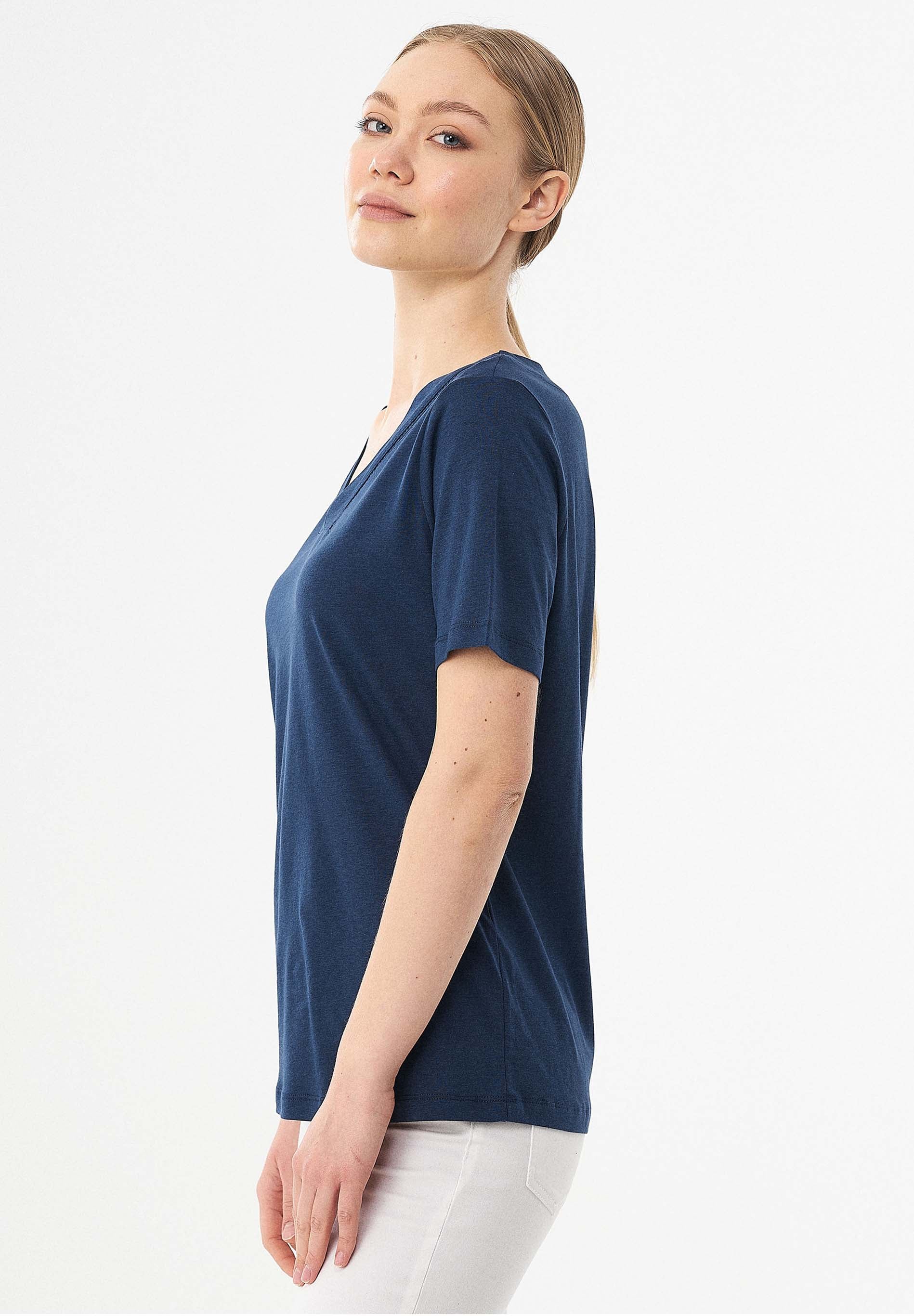 T-Shirt aus TENCEL™ Lyocell und Bio-Baumwolle