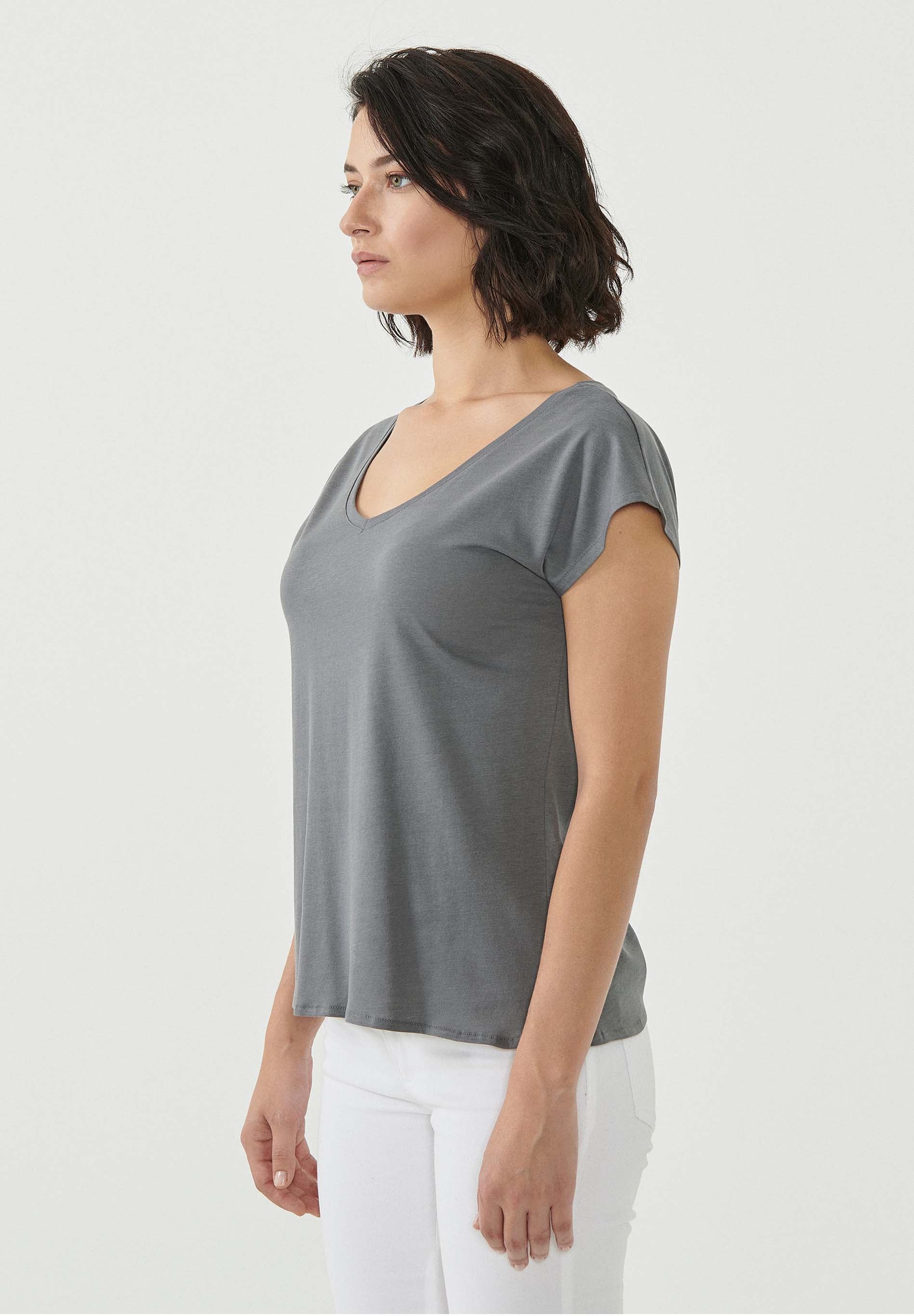 T-Shirt aus TENCEL™ Lyocell und Bio-Baumwolle