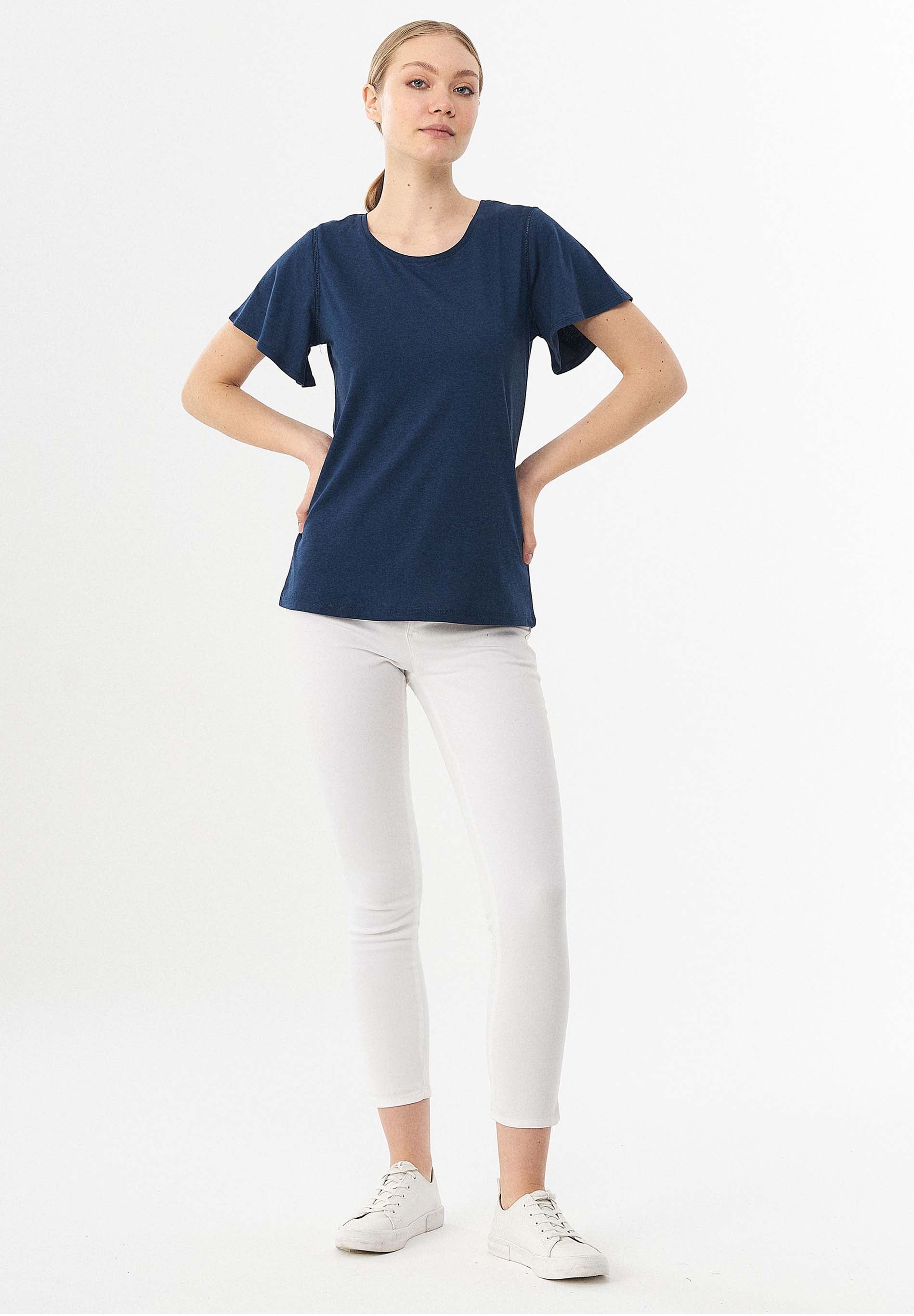 T-Shirt aus TENCEL™ Lyocell und Bio-Baumwolle