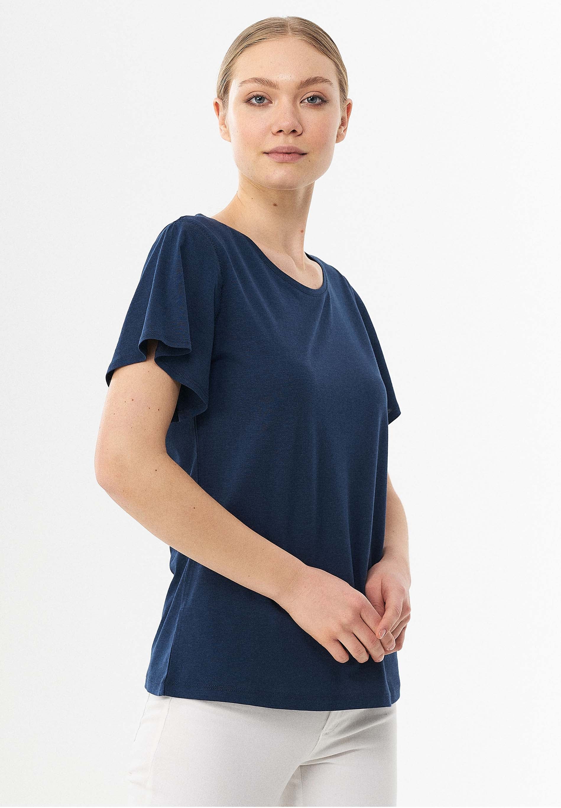 T-Shirt aus TENCEL™ Lyocell und Bio-Baumwolle