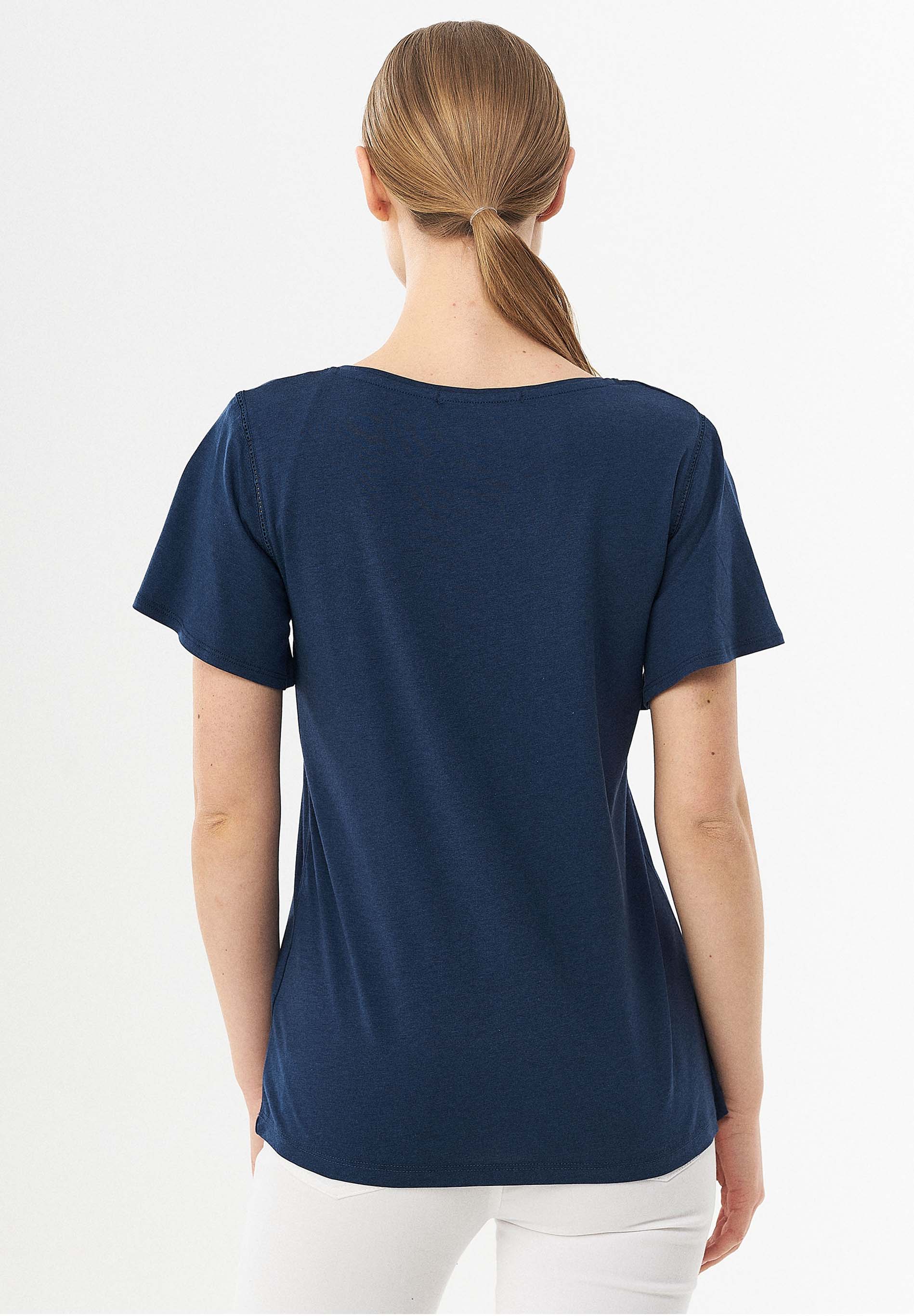 T-Shirt aus TENCEL™ Lyocell und Bio-Baumwolle